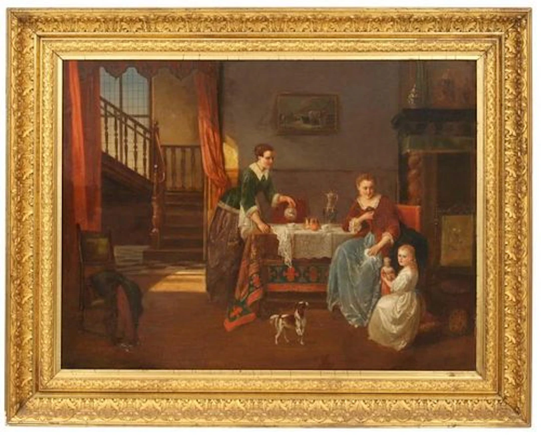 Alexis Van Hamme (Belgian, 1818-1875) Oil on Canvas, Circa 1872