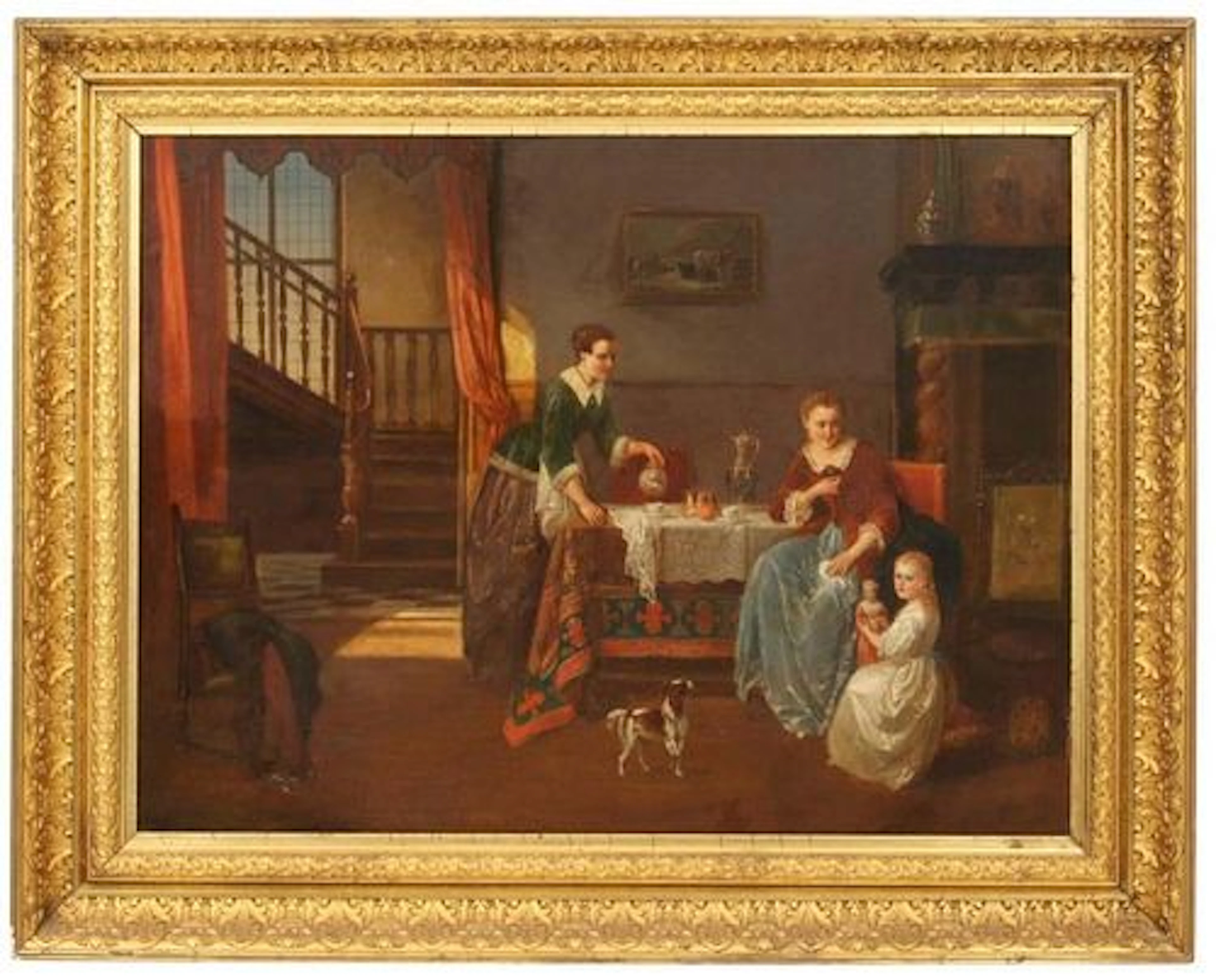 Alexis Van Hamme (Belgian, 1818-1875) Oil on Canvas, Circa 1872