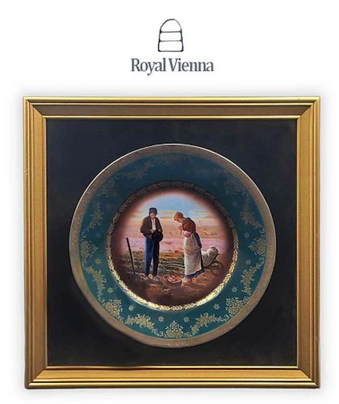 19th C. Hand Painted Royal Vienna Decorative Wall Plate