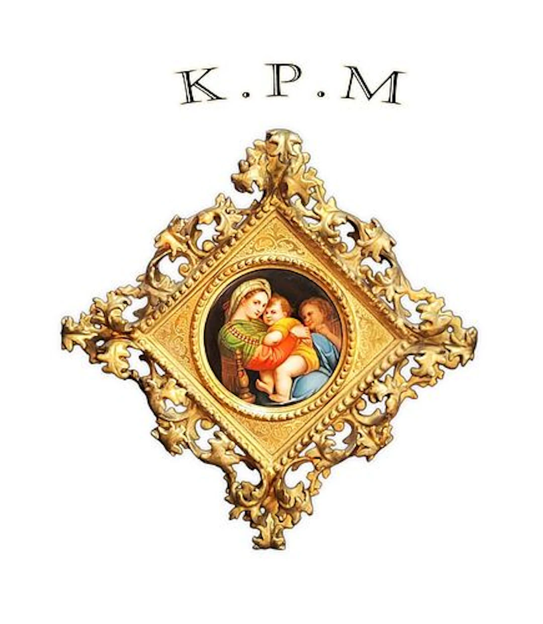 19th C. KPM Porcelain Berlin ROCOCO Frame Gilt-Wood, Signed By Brodel