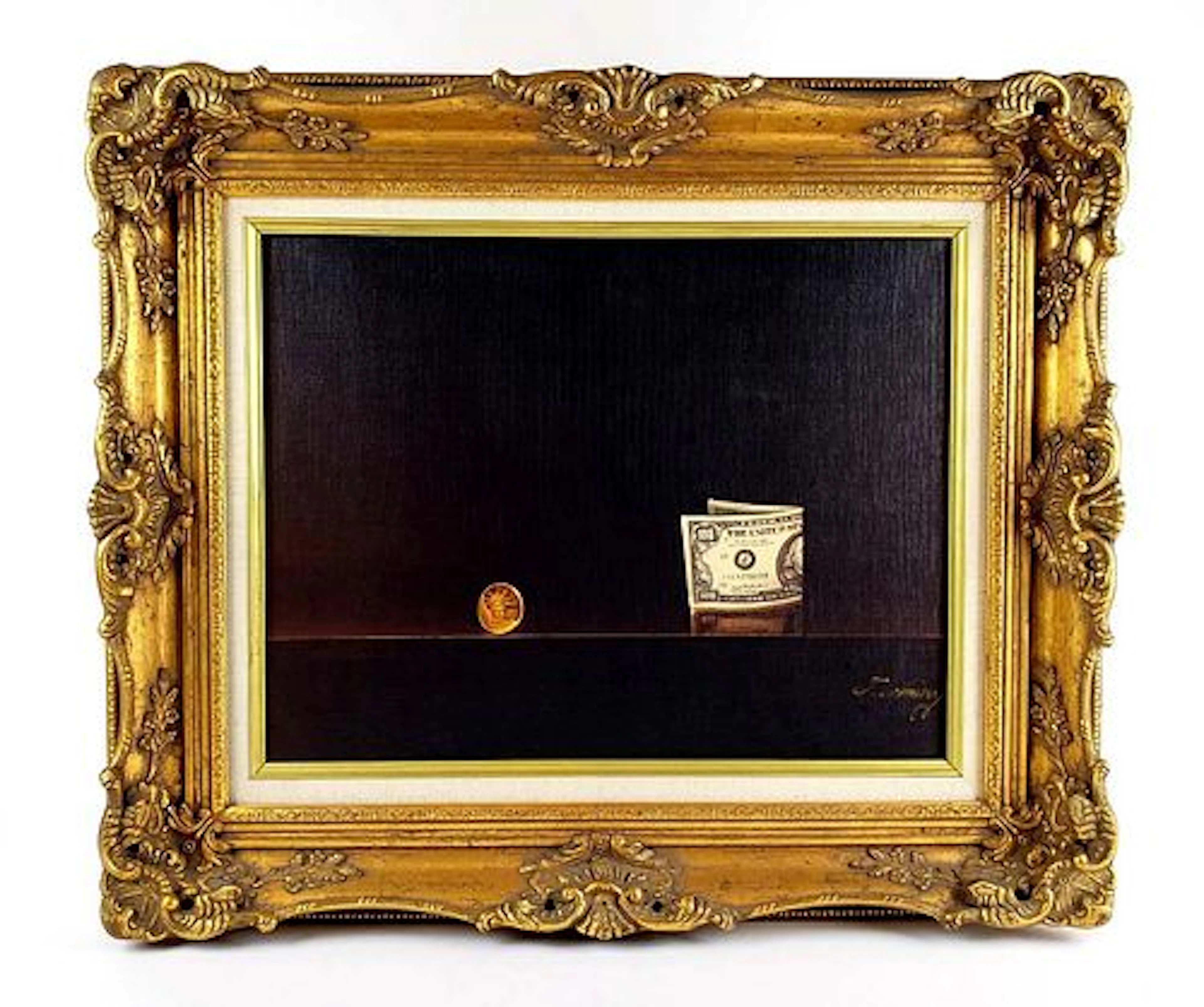 Magnificent Lithograph Still Life Money & Coin by Teimur Amiry