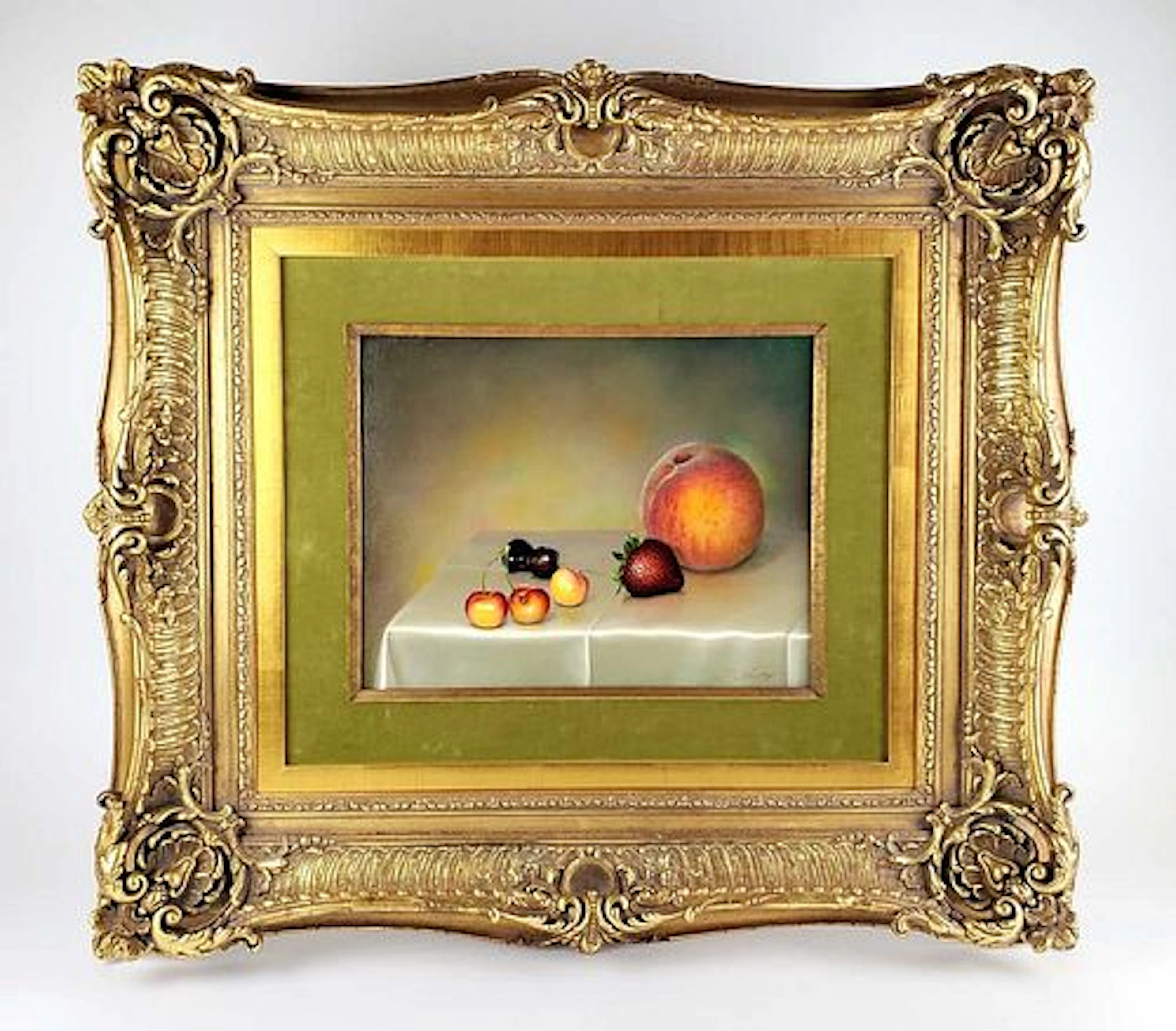 Magnificent Still Life Fruit Oil on Canvas by Teimur Amiry