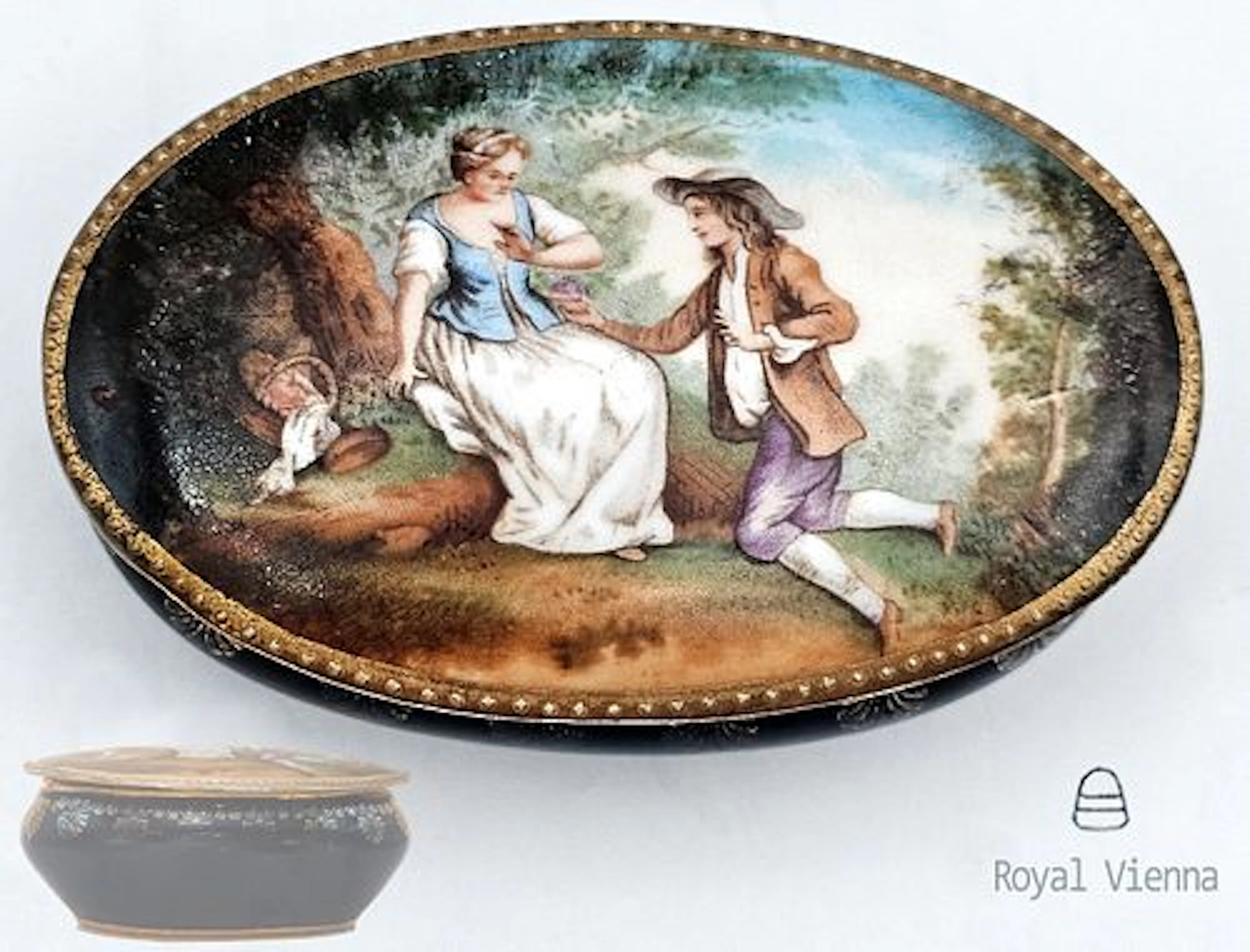 Royal Vienna Porcelain Trinket Box