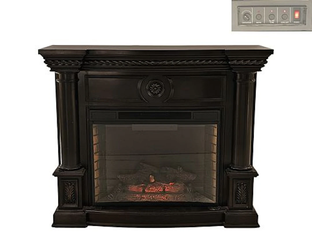 Realistic Electric Fireplace Freestanding Mantel