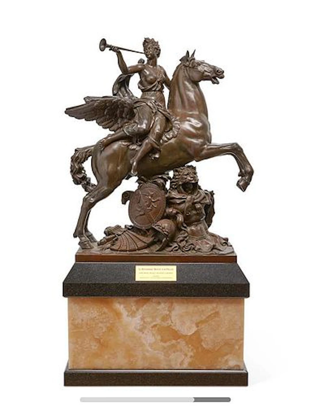 A French Bronze on Onyx & Granite Plinth By Gautier