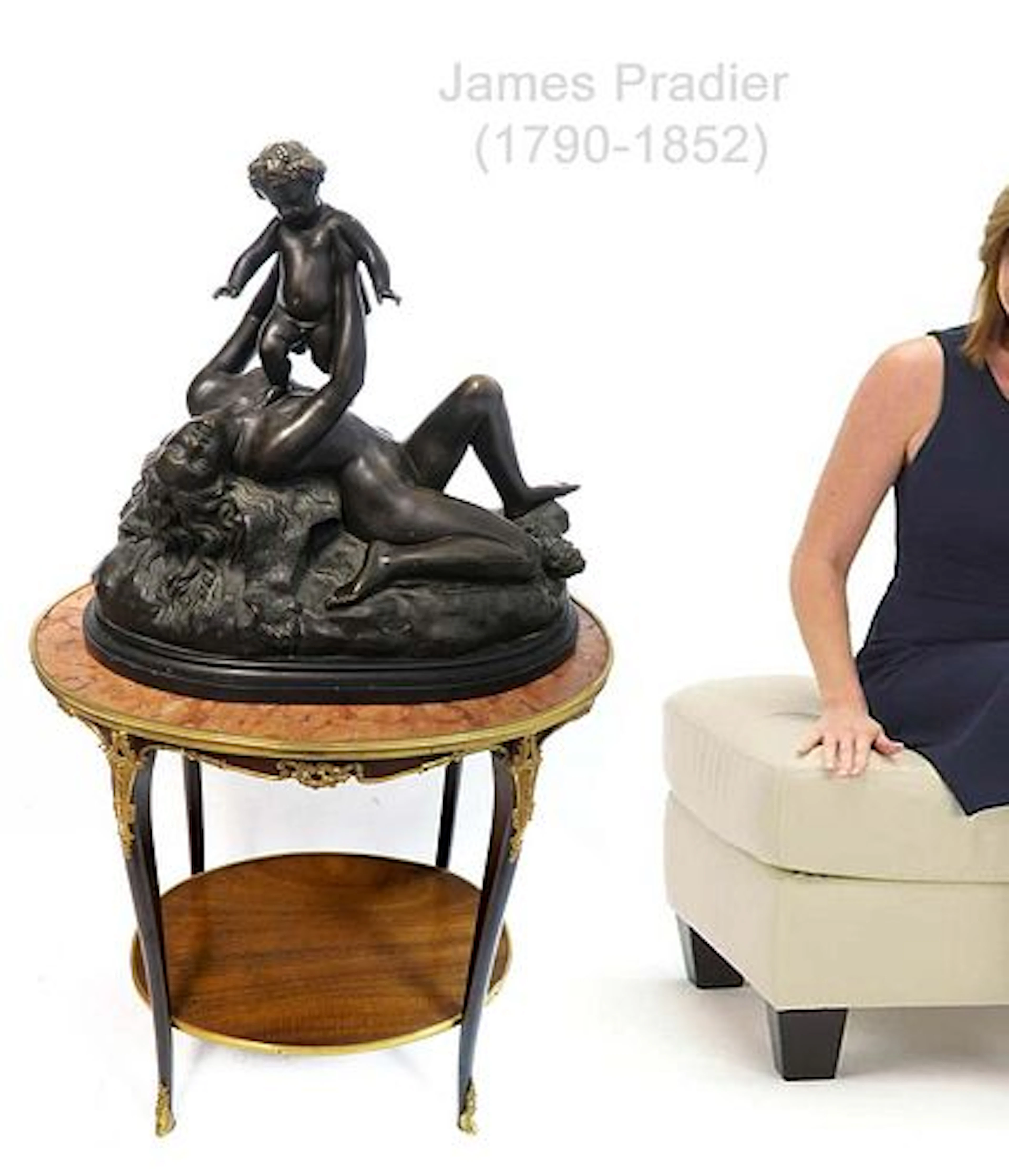 James Pradier (1790-1852) Large Bronze Sculpture