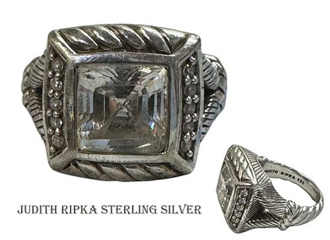 Judith Ripka Sterling Silver 925 CZ Ring