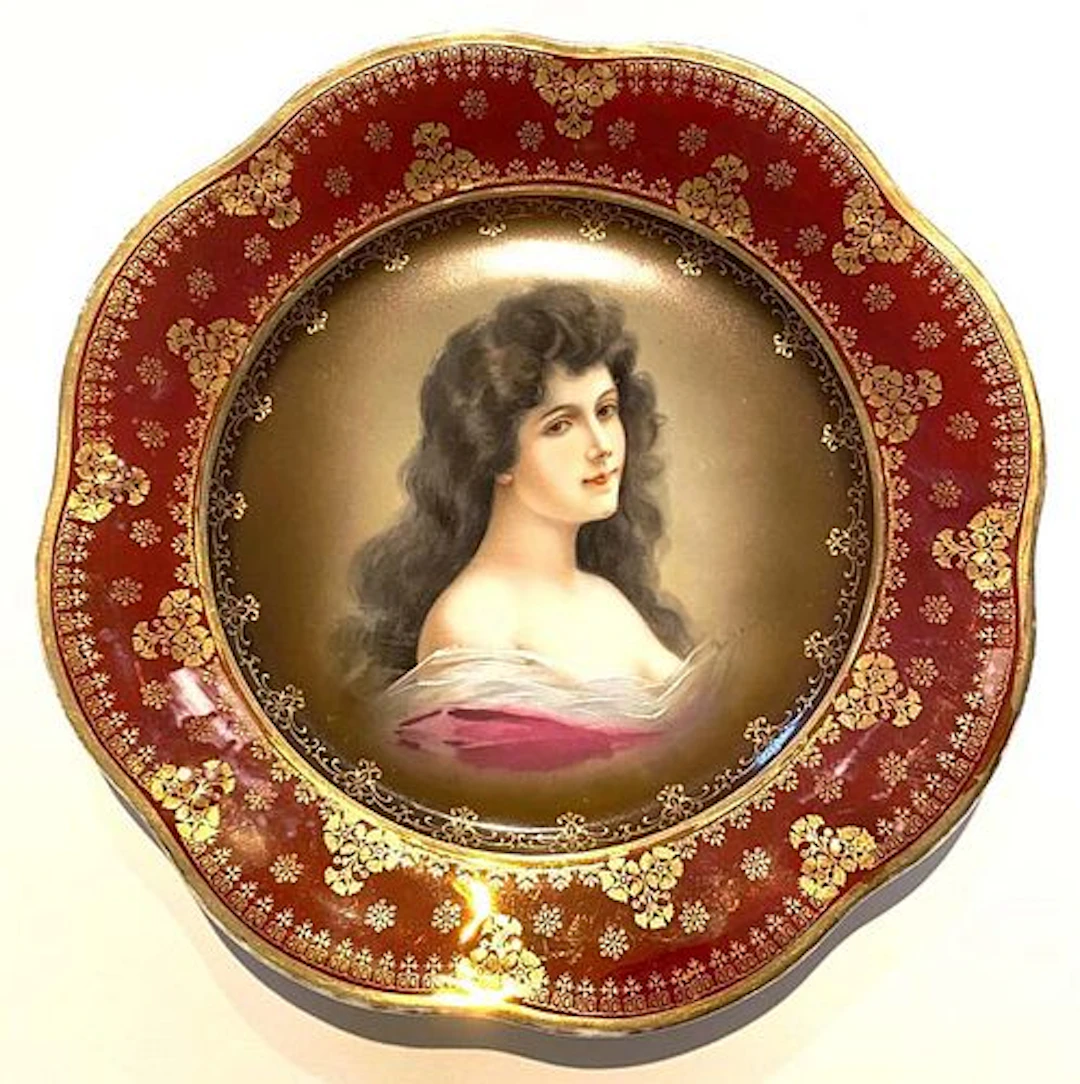 Lady Amorosa Portrait, Royal Vienna Decorative Plate