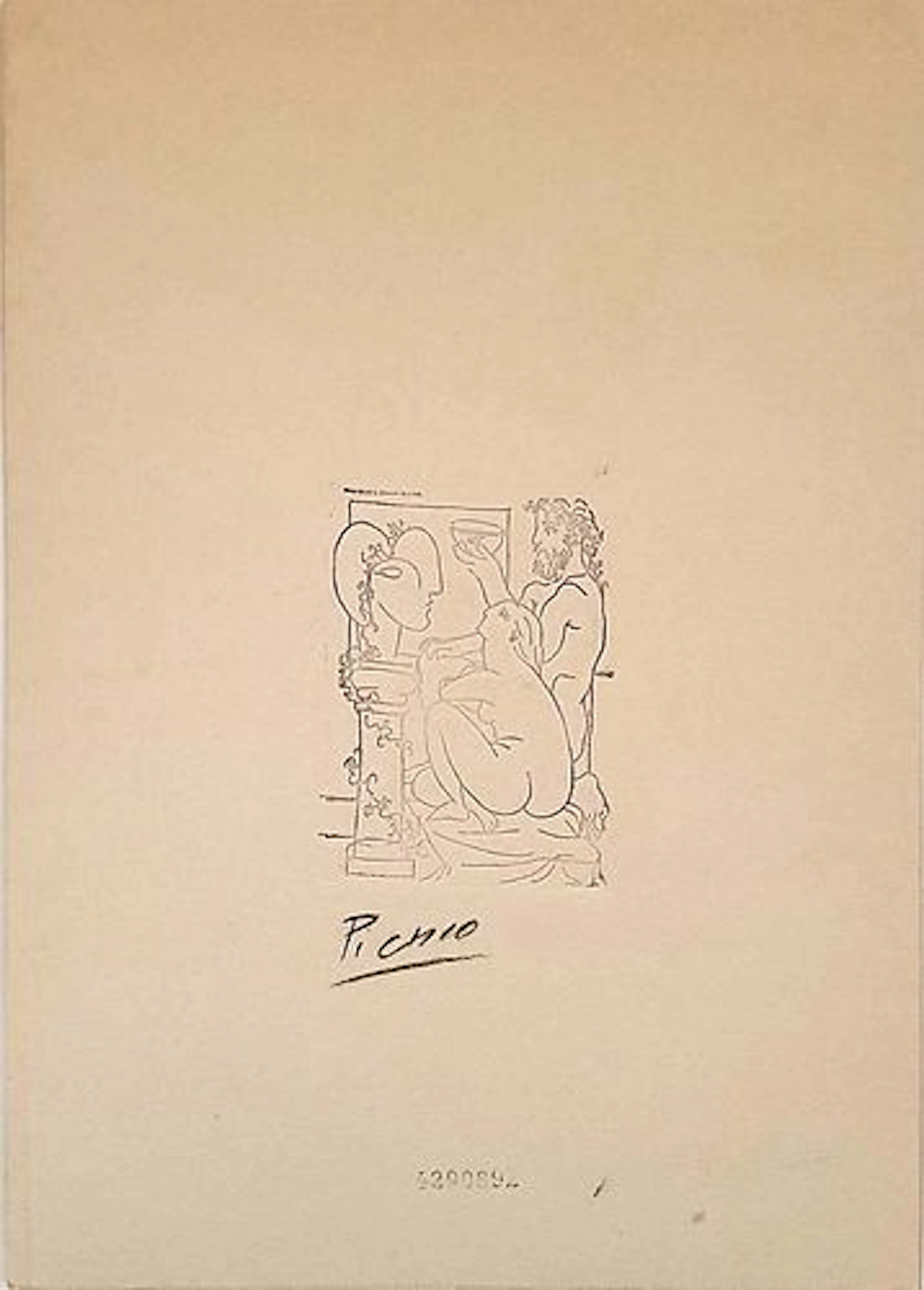 Escultor con cuenco ... In Manner of PICASSO ETCHING Print