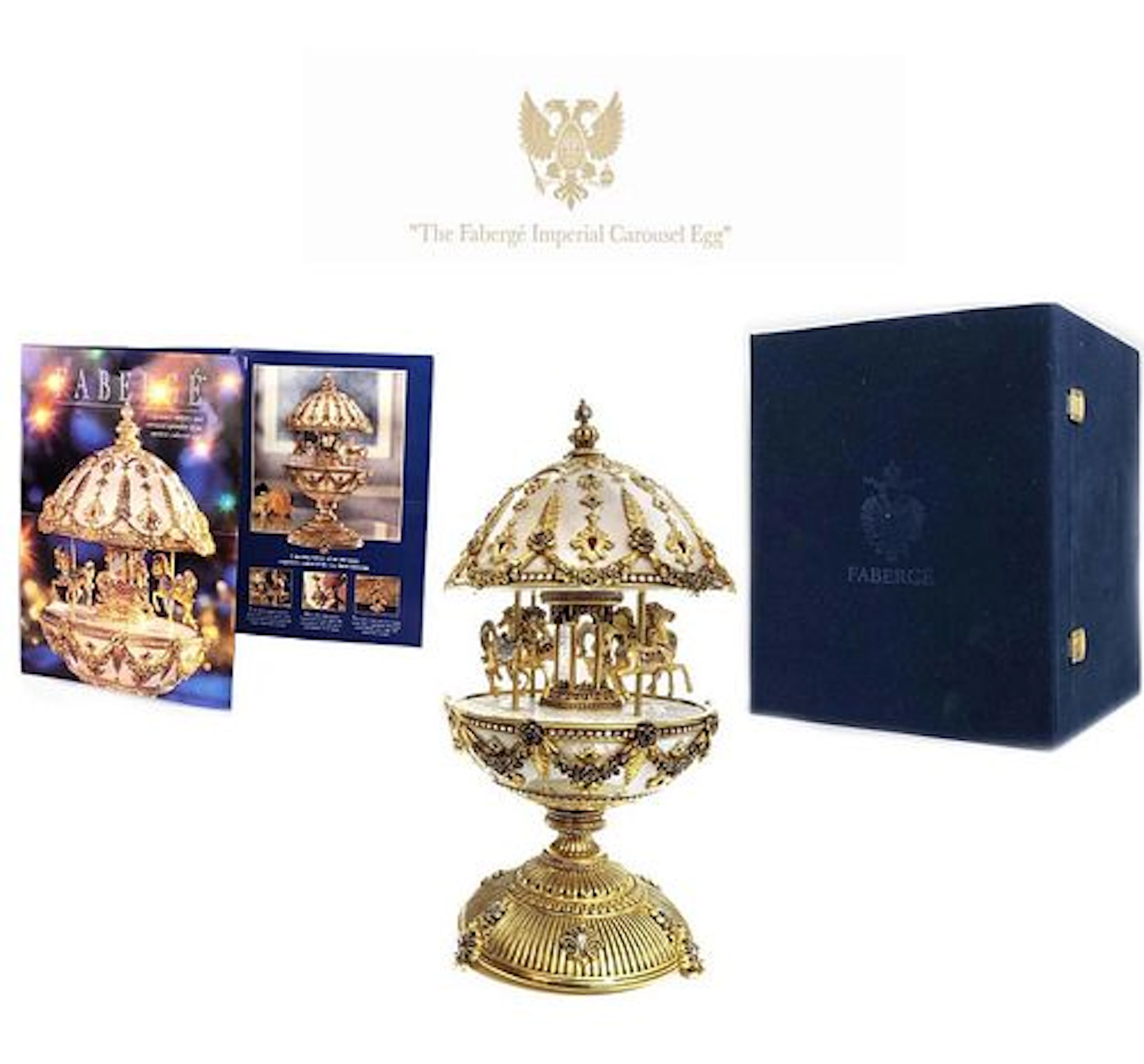 The House of Faberge Imperial Musical Carousel Egg