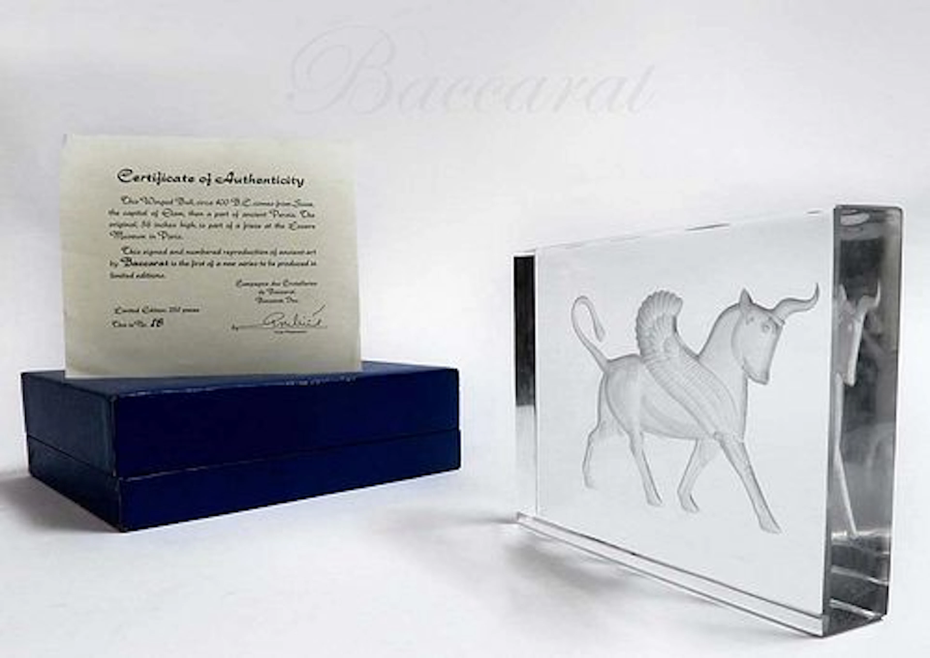 Limited Edition Baccarat Winged Bull (Persian Empire)