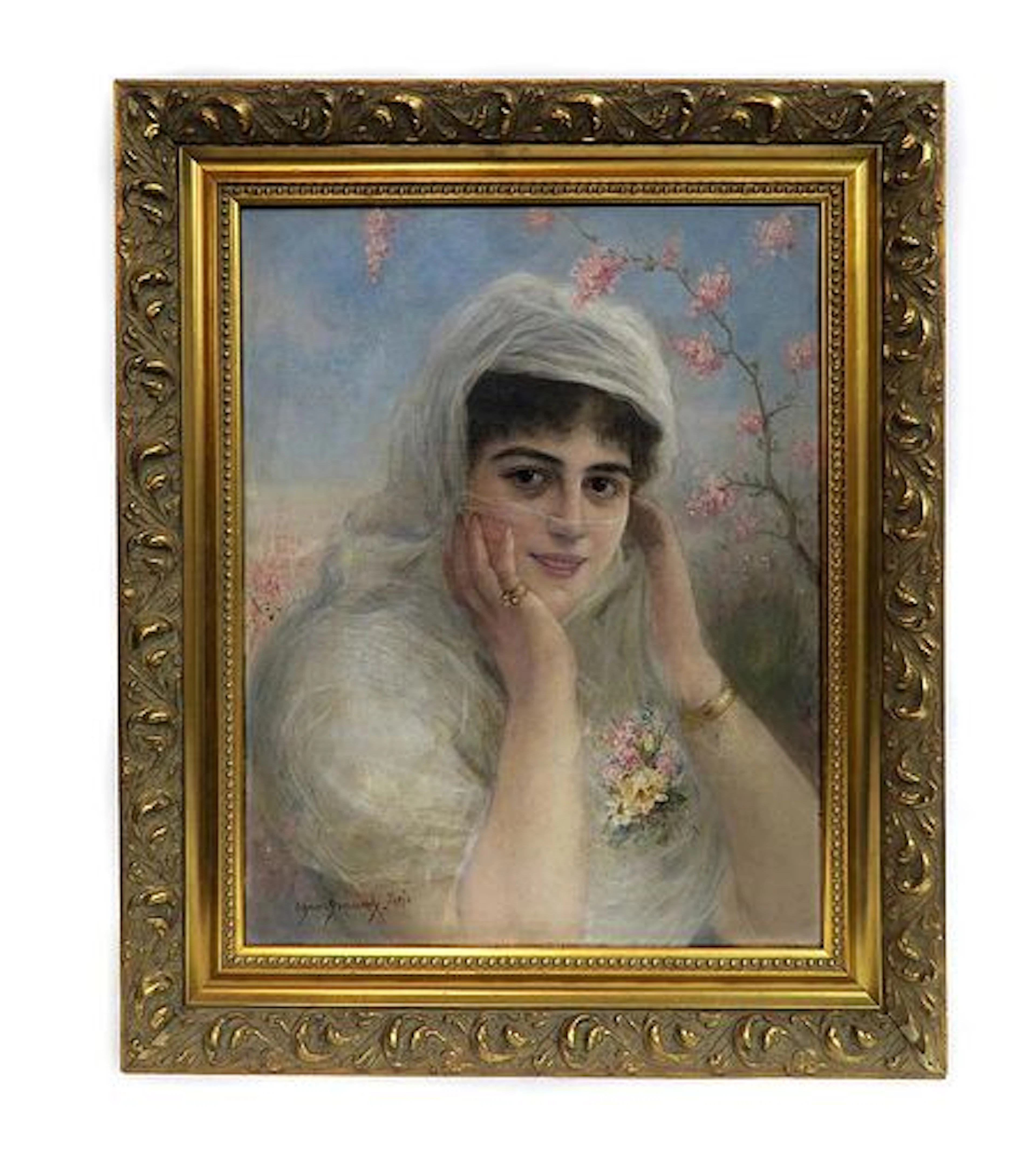 An Orientalist Oil on Canvas By Emile Eisman-Semenowsky