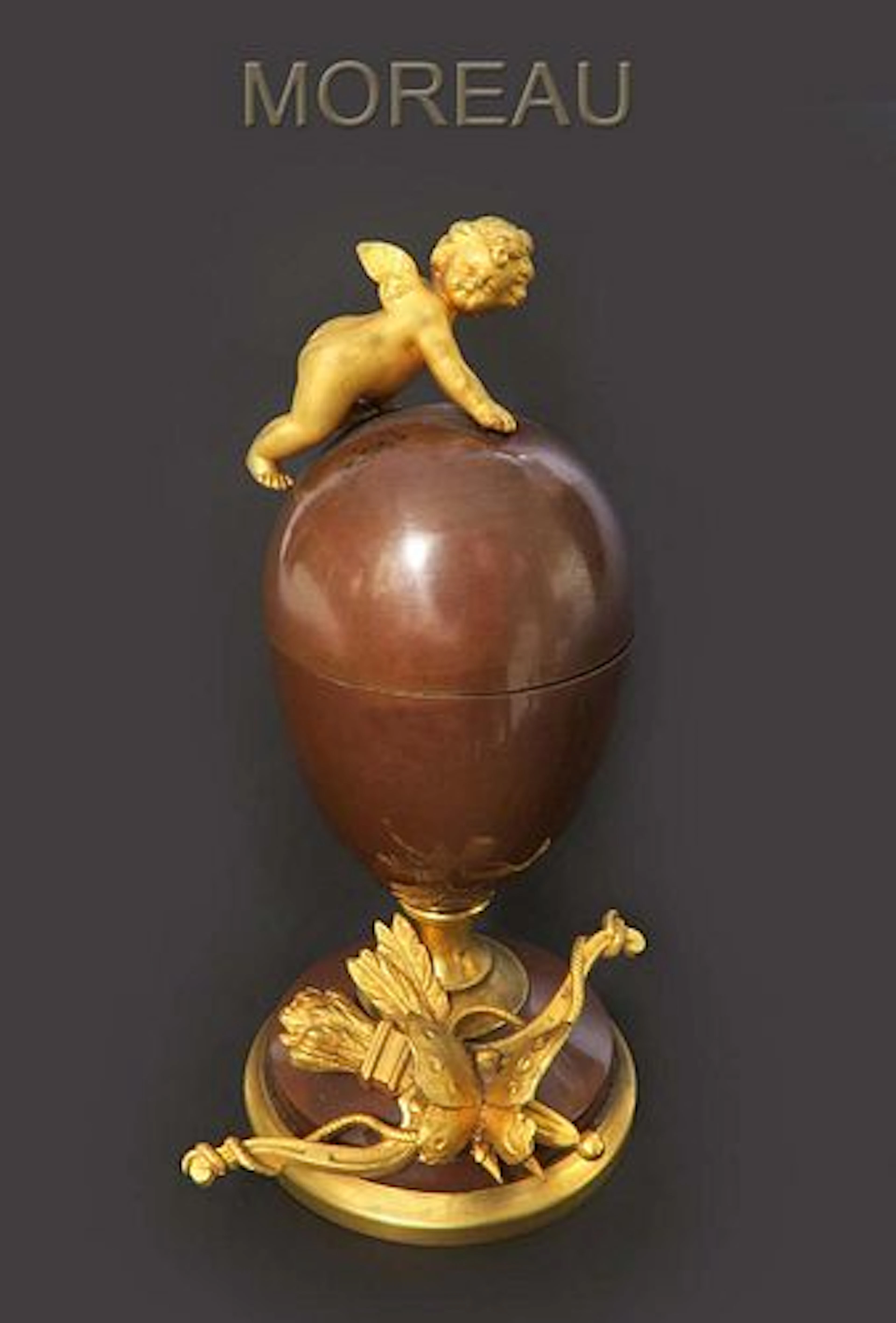 A Louis Auguste Moreau (1855-1919) Bronze Box
