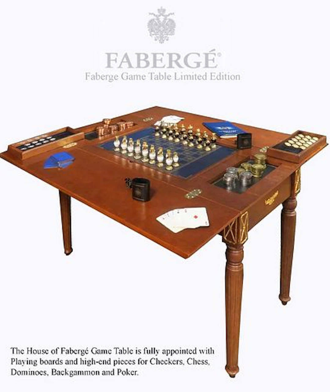 The House of Faberge 5 in 1 Game Table, Limited Edition