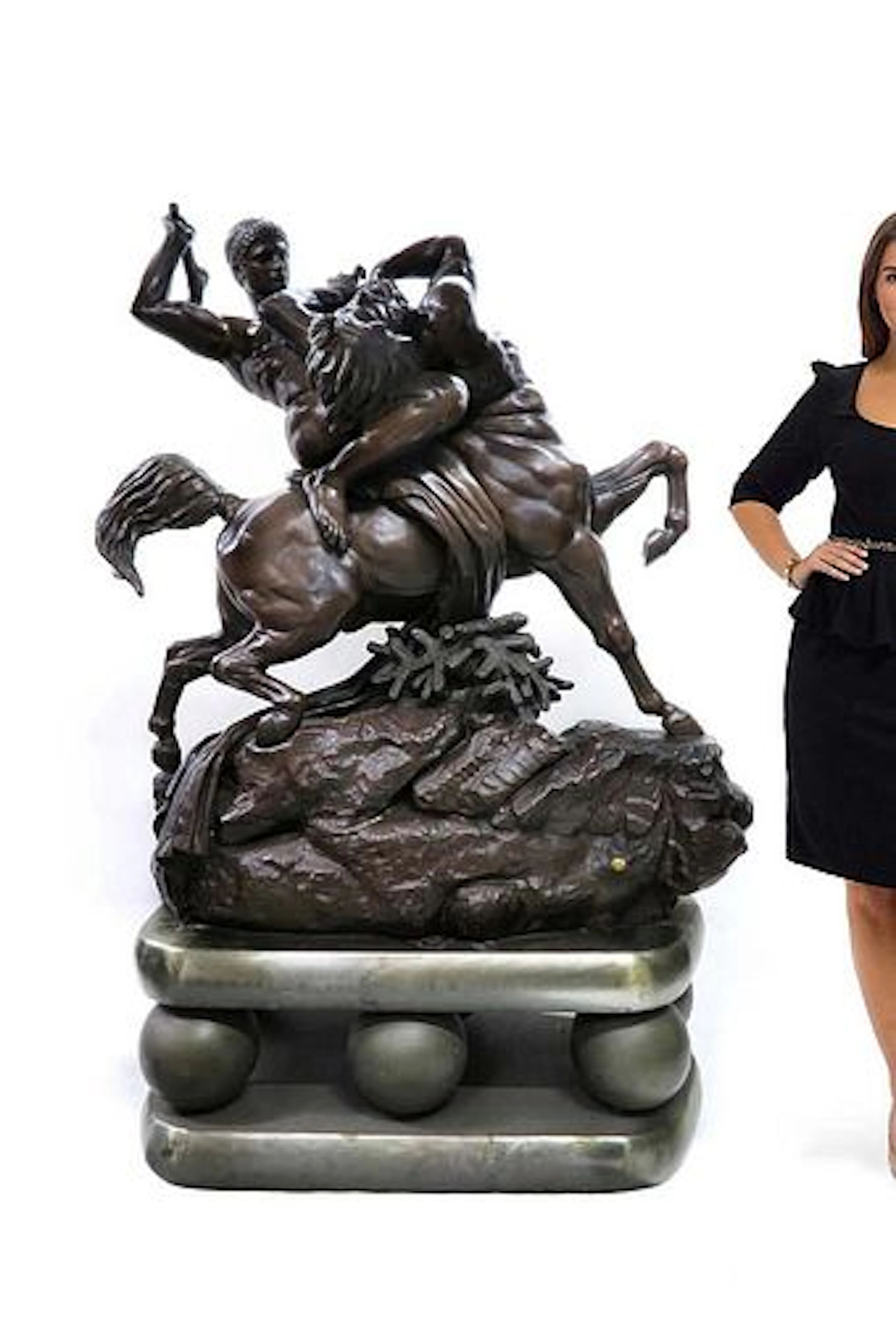 Monumental F.Barbedienne A.L Barye By Tiffany & Co.