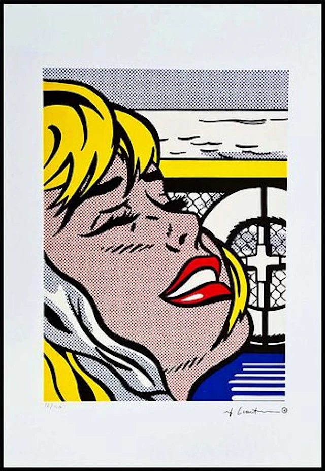 ROY LICHTENSTEIN's Shipboard Girl, A Limited Edition Lithography Print