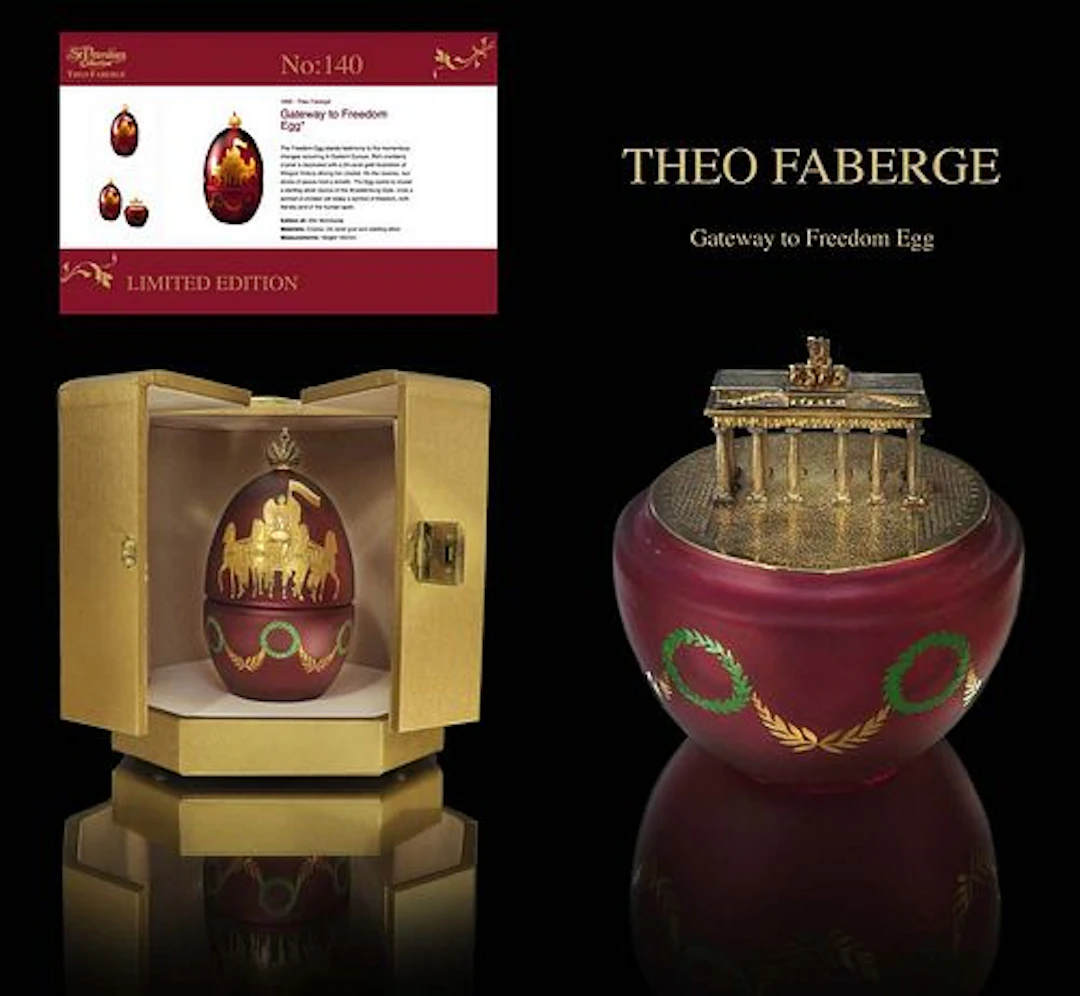 Faberge Gateway to Freedom Egg by Theo Faberge, COA