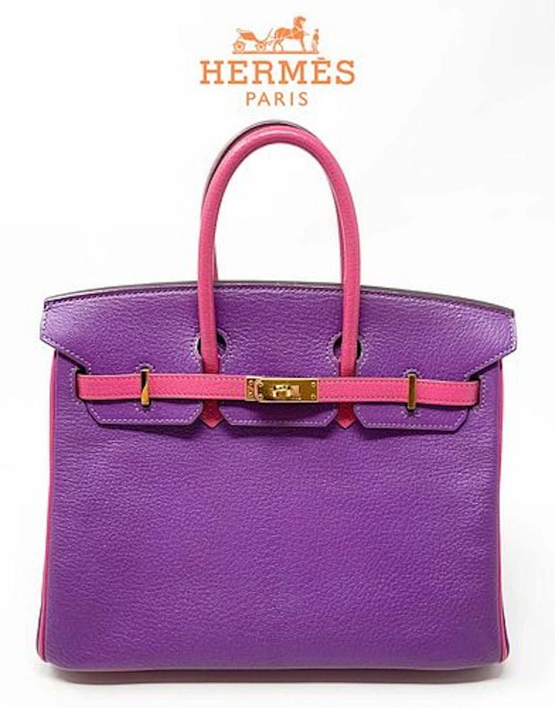 Hermes Birkin 25 Chevre leather, Special horseshoe sign