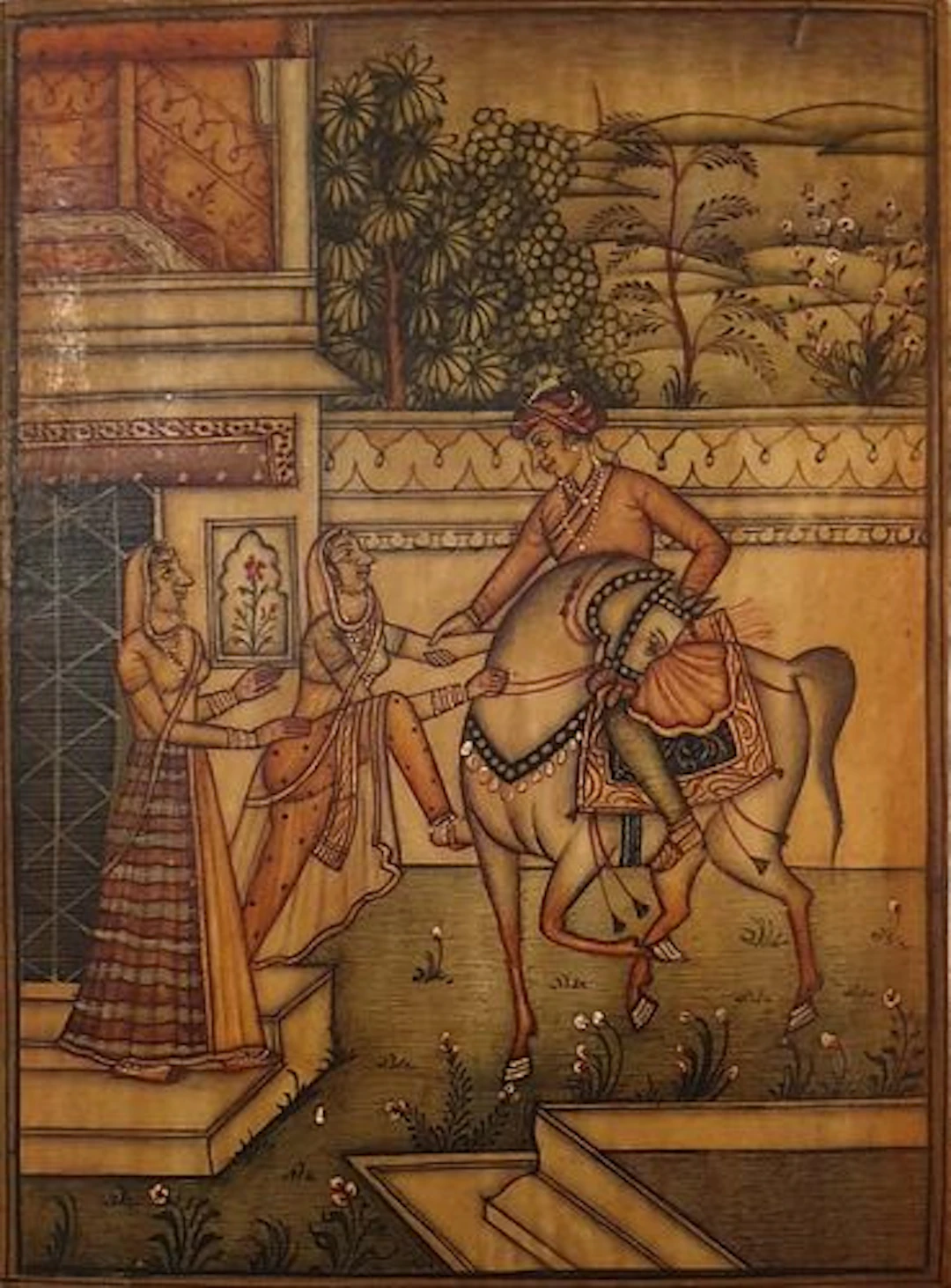 19th C. Indian Hand Painted Miniature