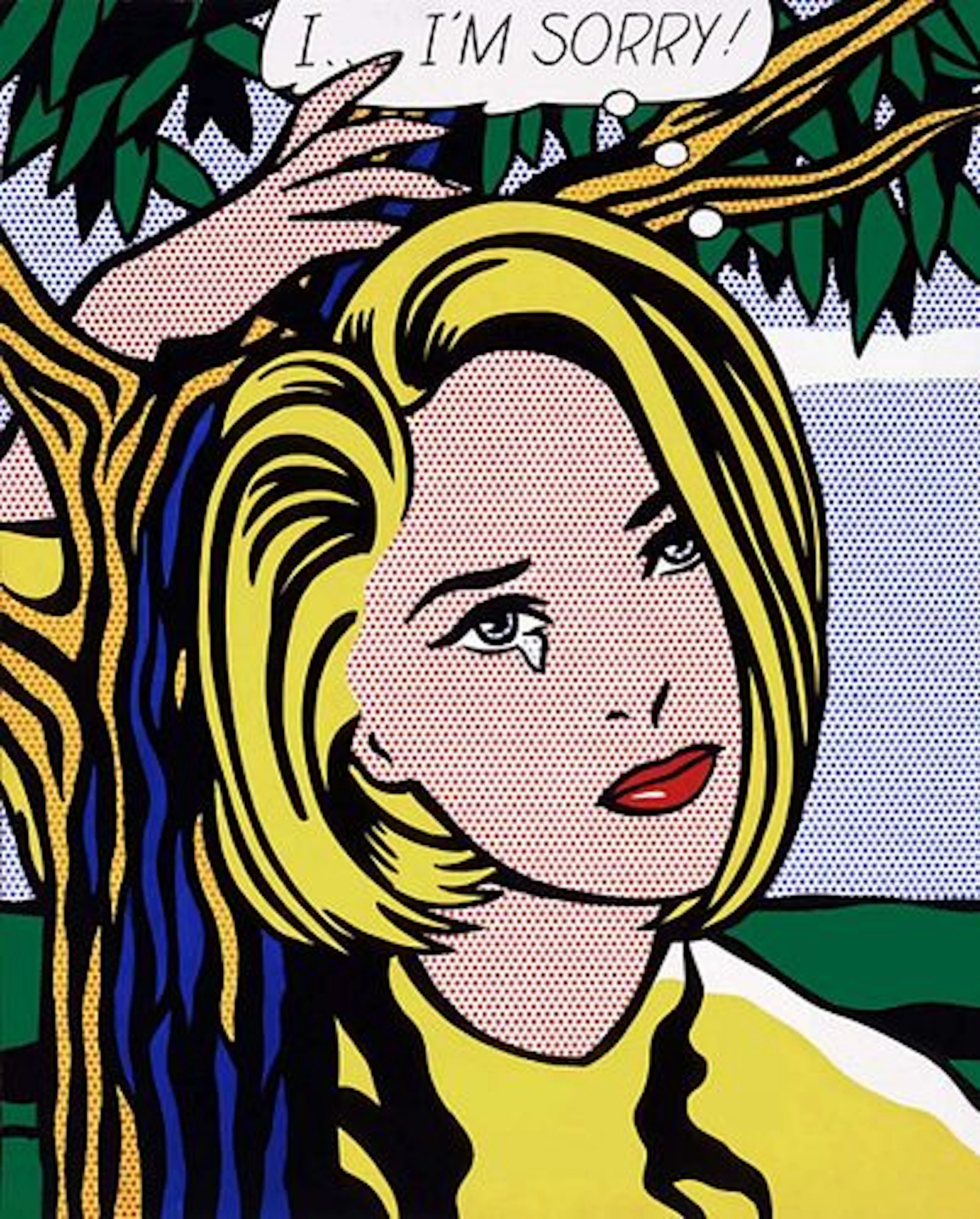 A Roy Lichtenstein Exhibition Poster Print, I...I'm Sorry!