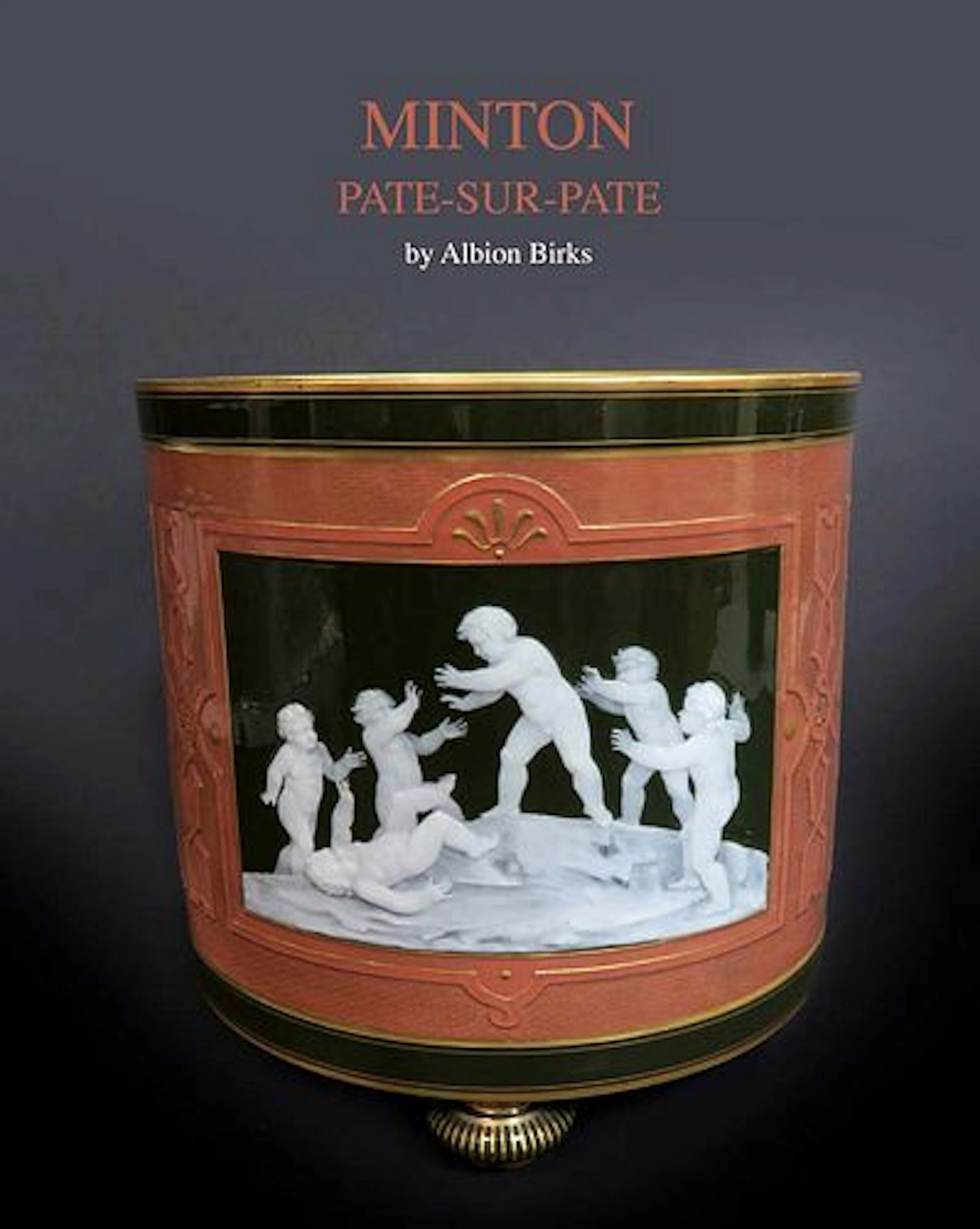 A Large MINTONS PATE-SUR-PATE VASE by Albion Birks