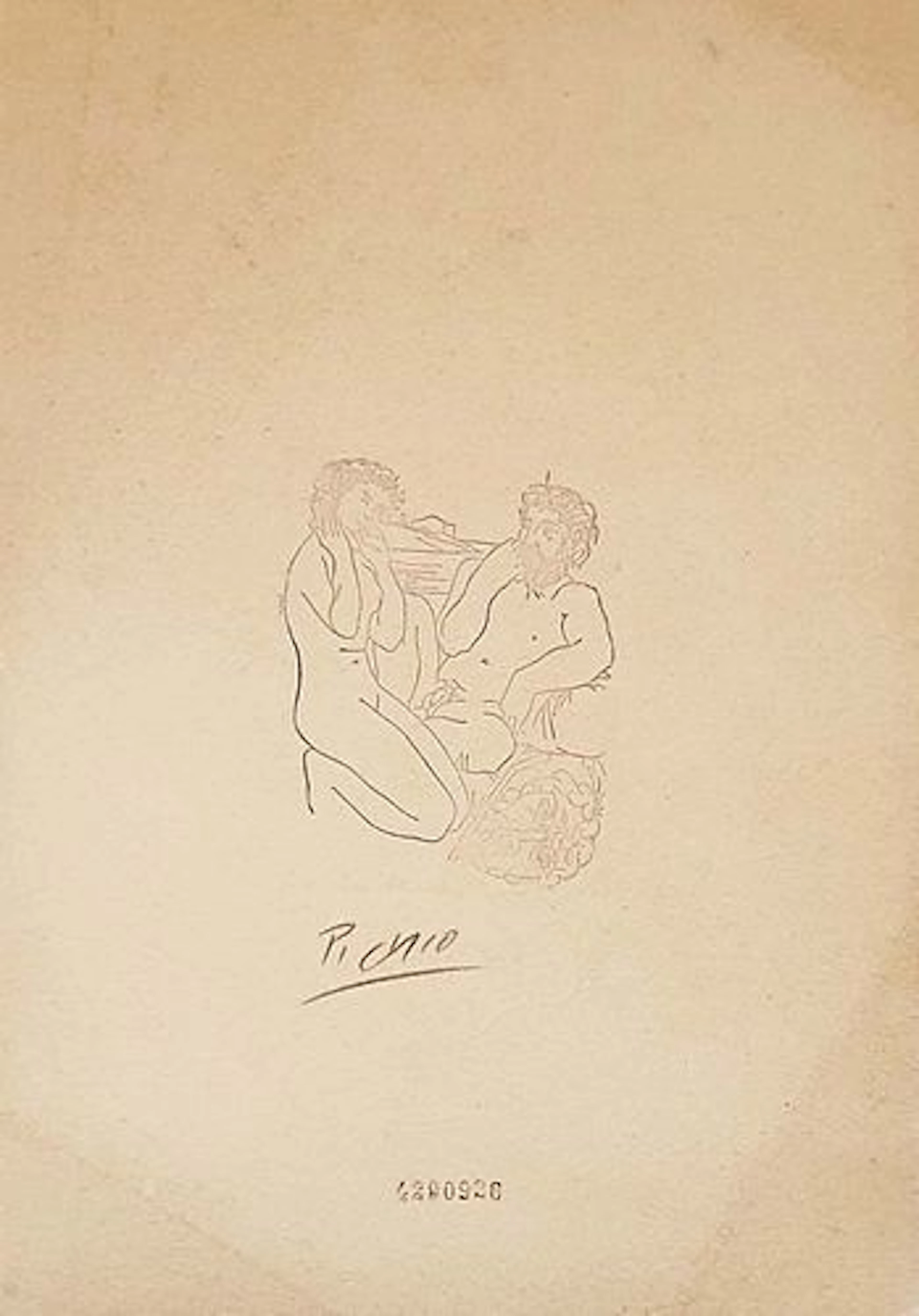 Escultor y Modelo ... In Manner of PICASSO ETCHING Print