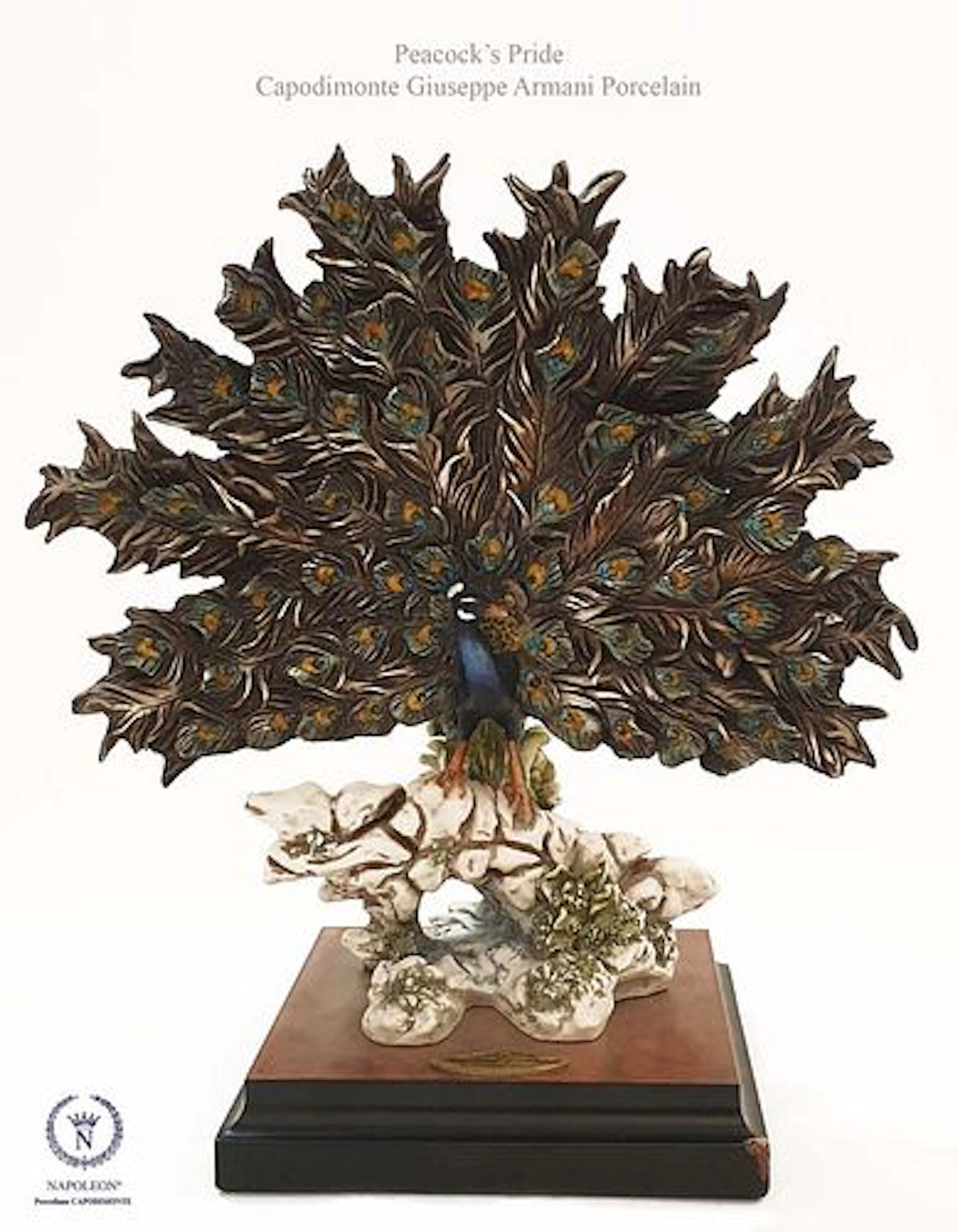 Peacock's Pride, A Capodimonte Giuseppe Armani Statue