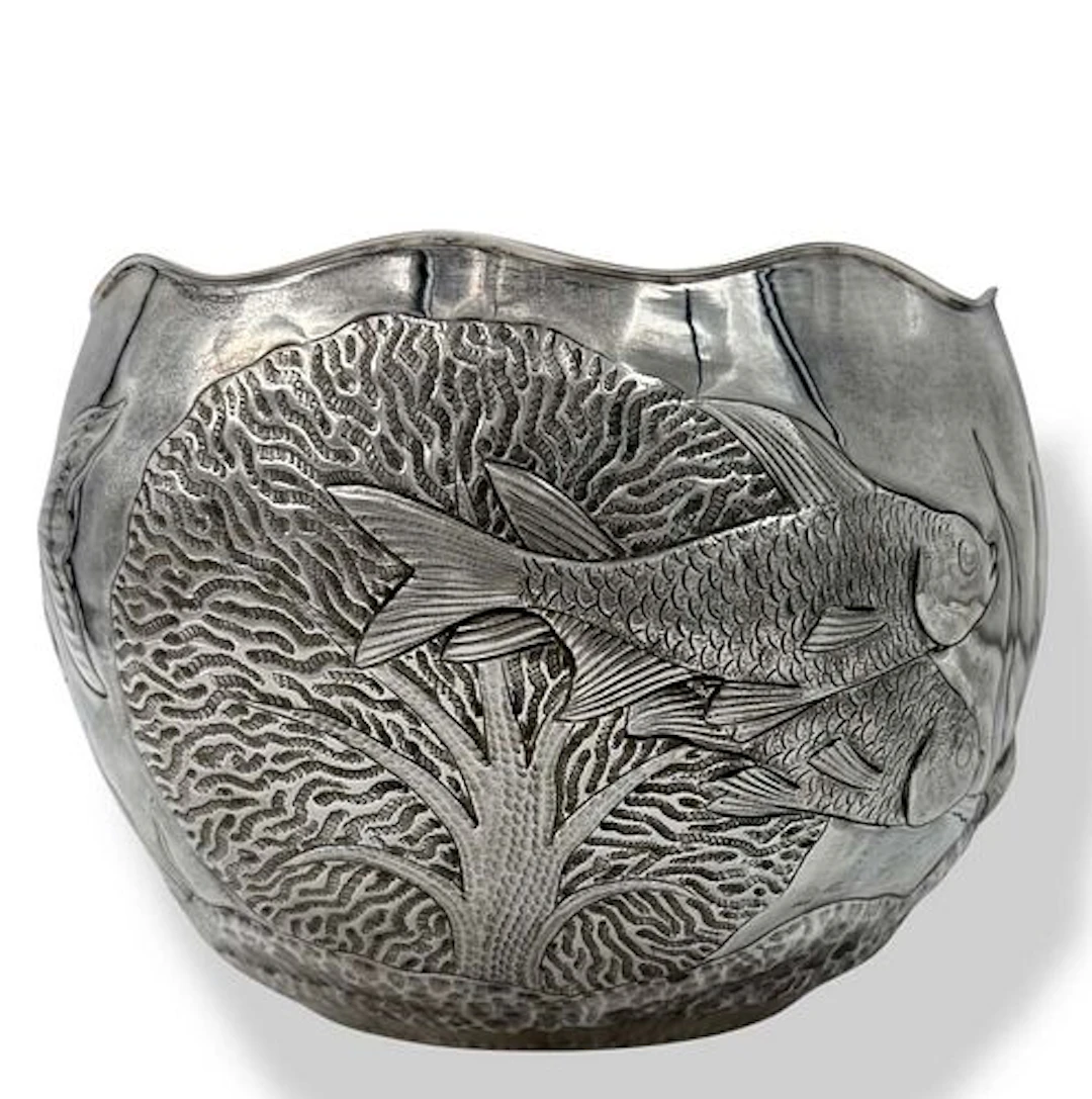 An Italian FRATELLI CACCHIONE Sterling Silver Bowl, Signed & Hallmarked