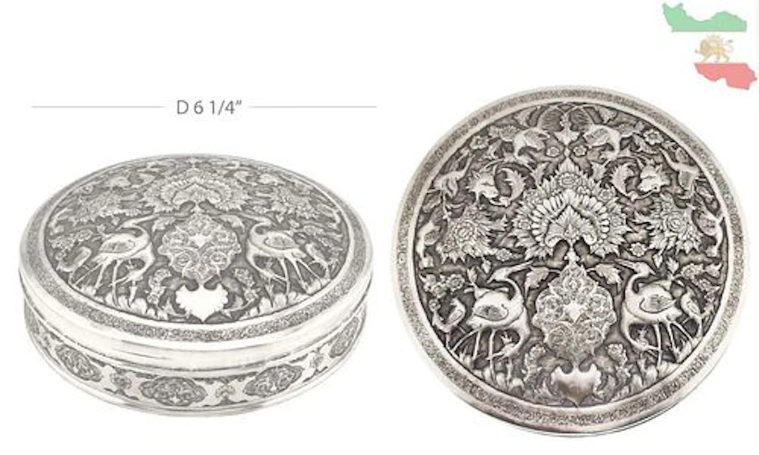 Antique Persian .84 Silver(500g) Trinket Box