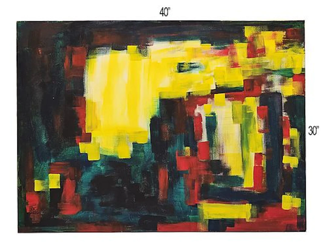 Vibrant Horizons, Oil On Canvas, By Ellie Shafiei