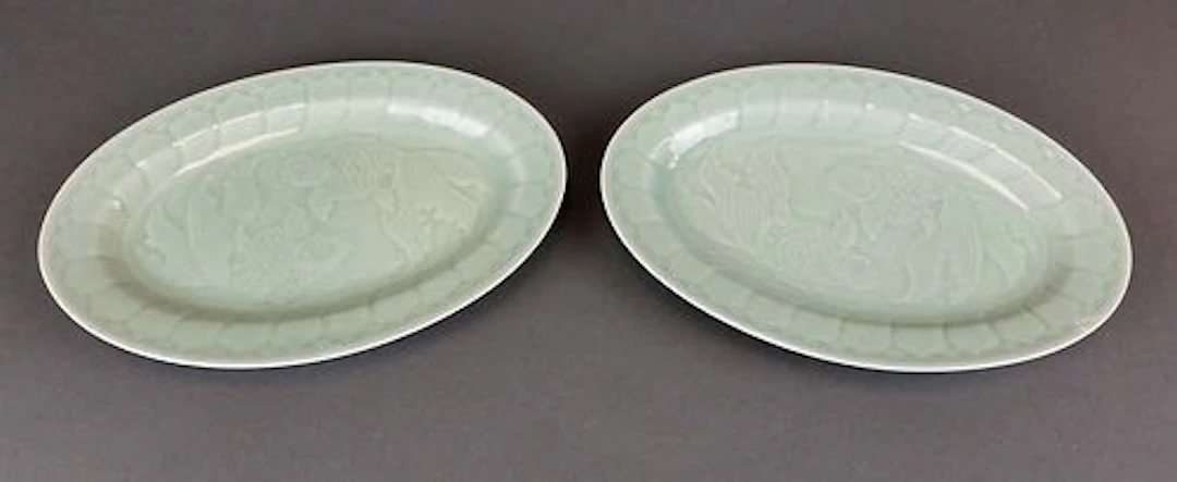Pair of Chinese Porcelain Plates