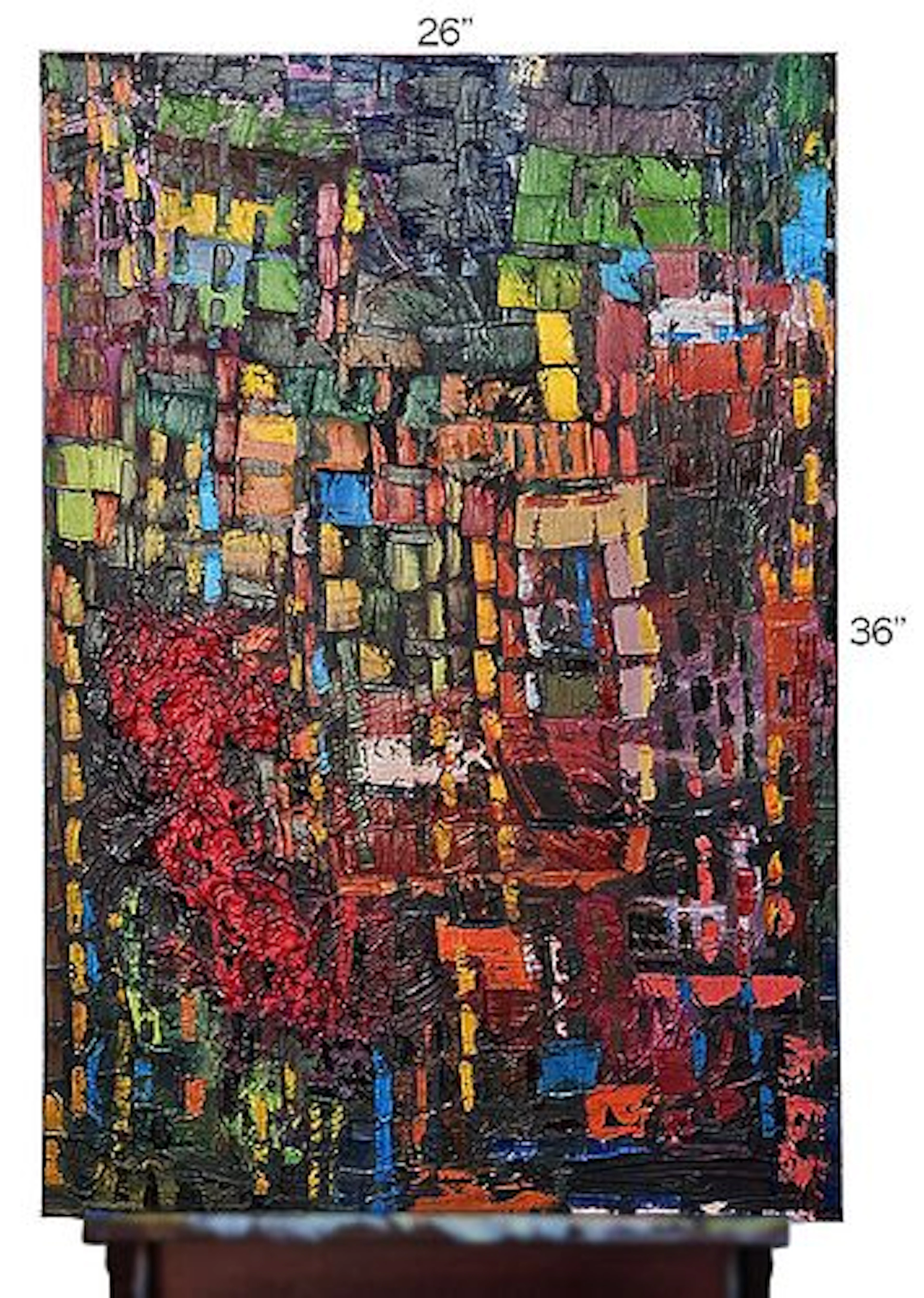 Autumn' Modern Abstract Oil On Canvas Painting