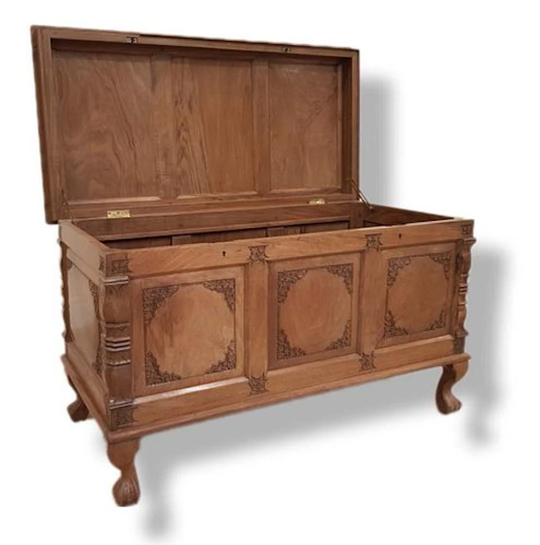 Large Vintage Wooden Box Table