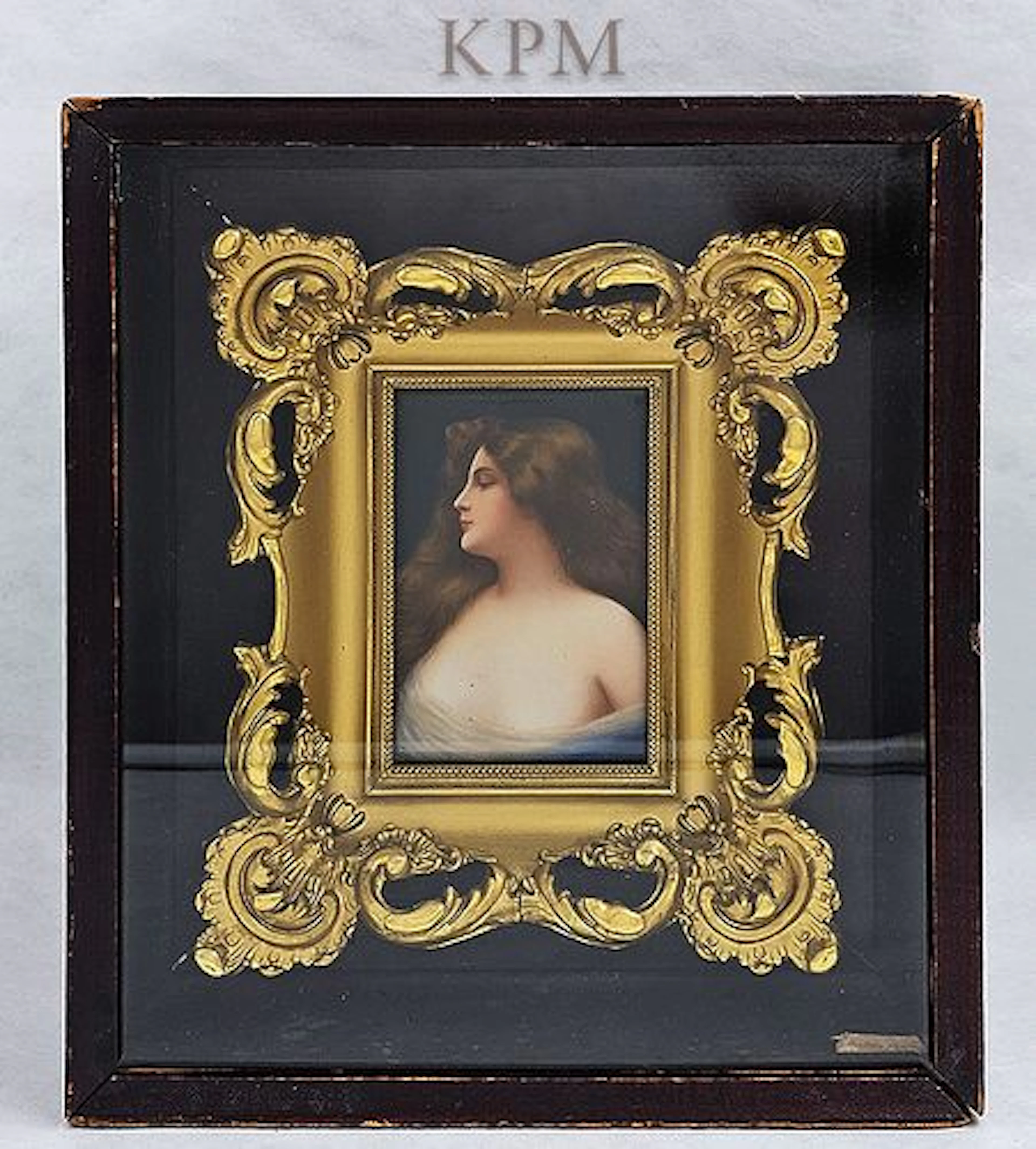 19th Century K.P.M Plaque In Original Frame, Signed