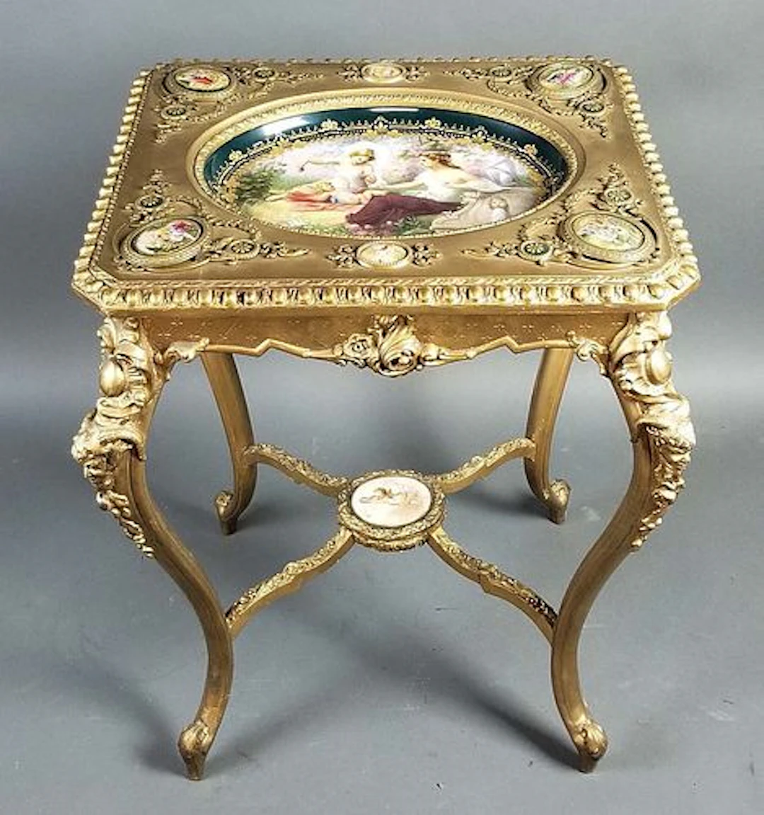 19th C. Royal Vienna Porcelain Inset Porcelain Plaques