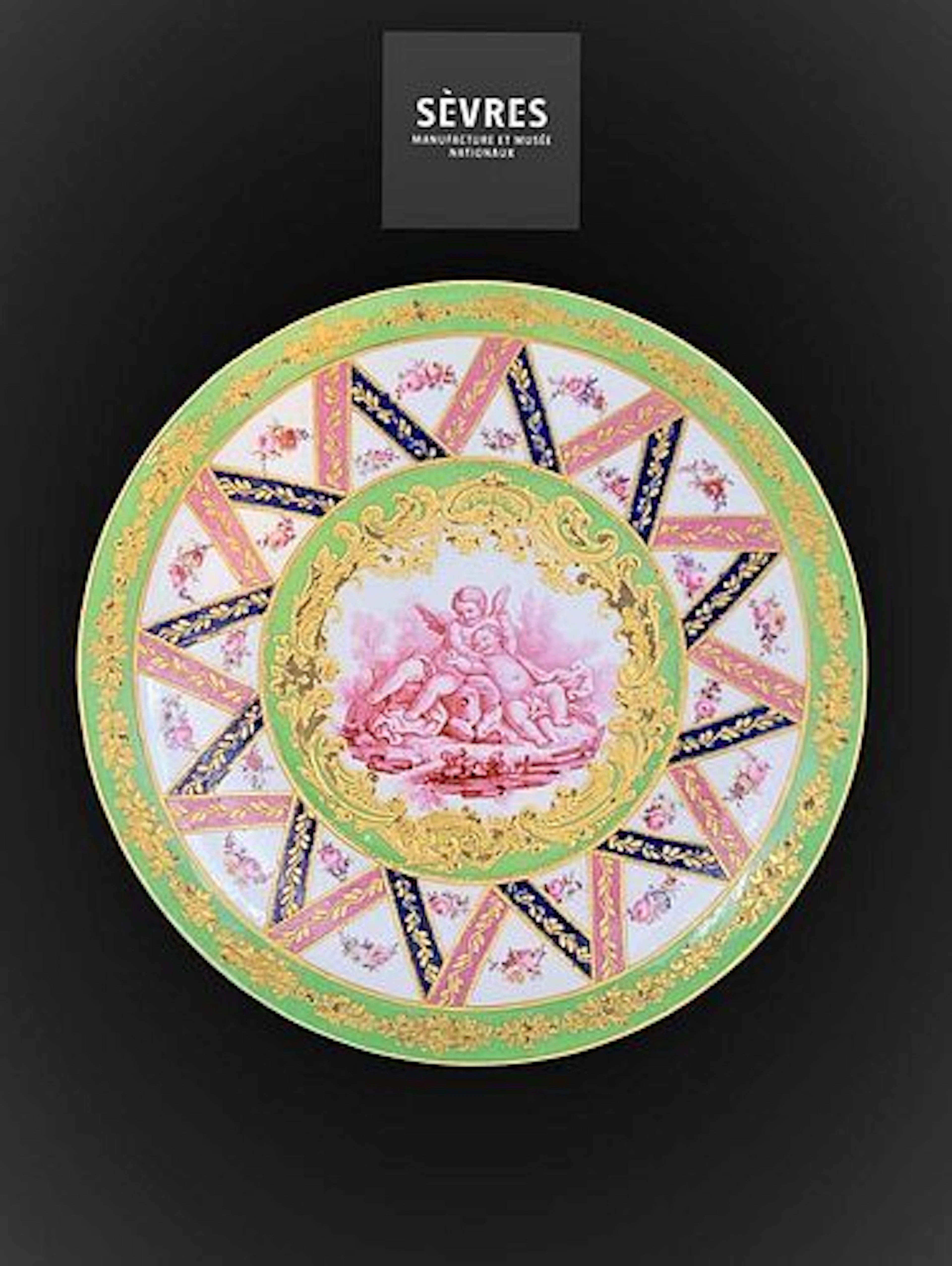Late 18th Century Hand Painted Sevres, Made In France Plate