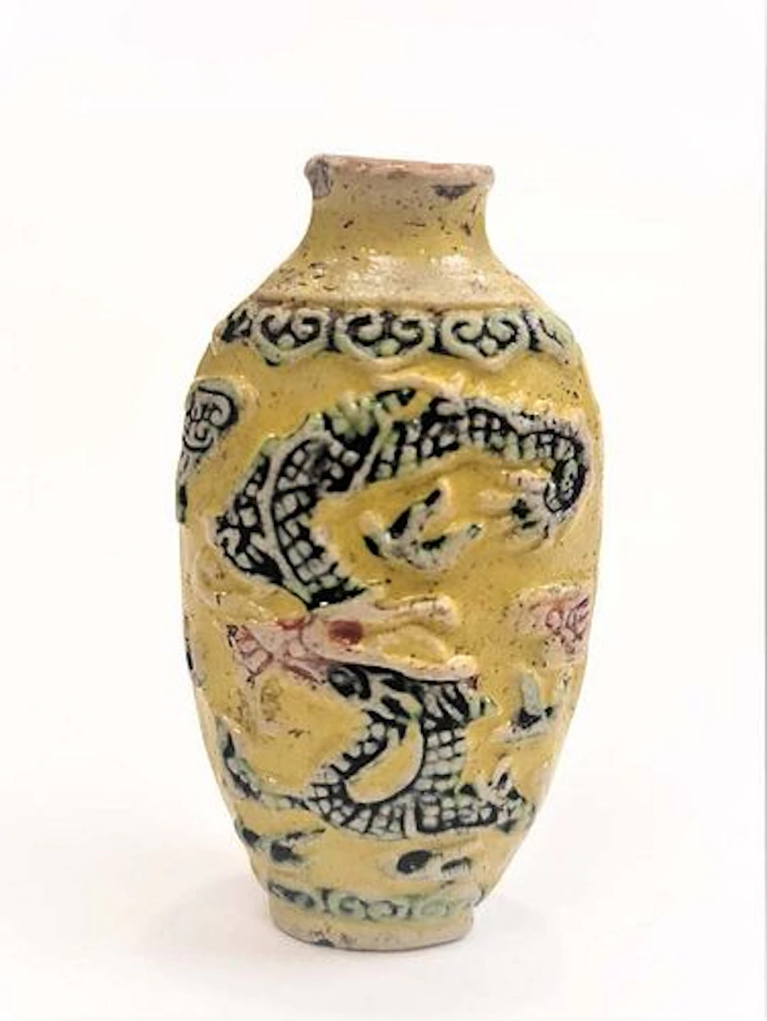 Chinese Oval Snuff Bottle Enamel