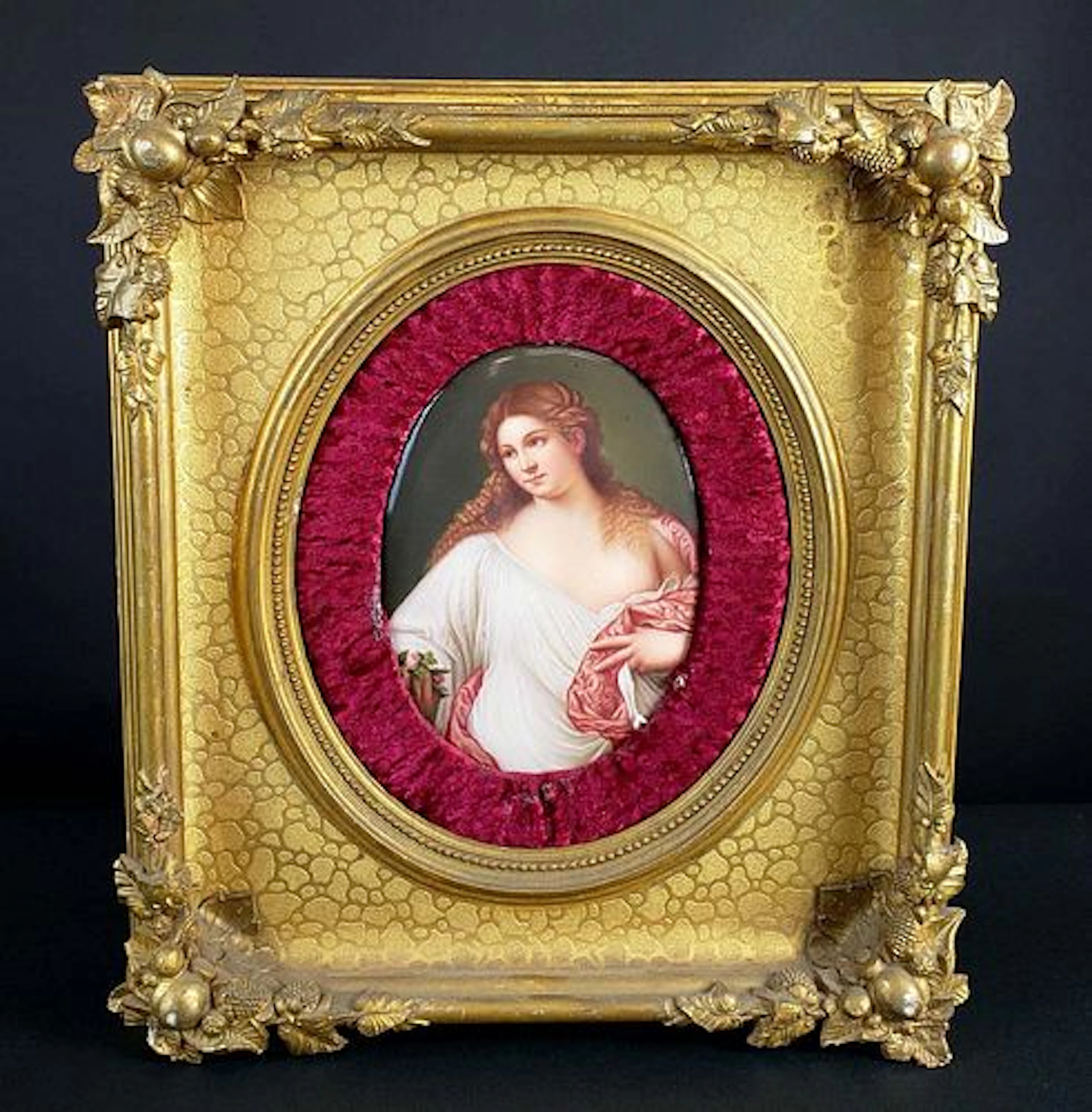 KPM Plaque of Flora After Titan, Circa 1900