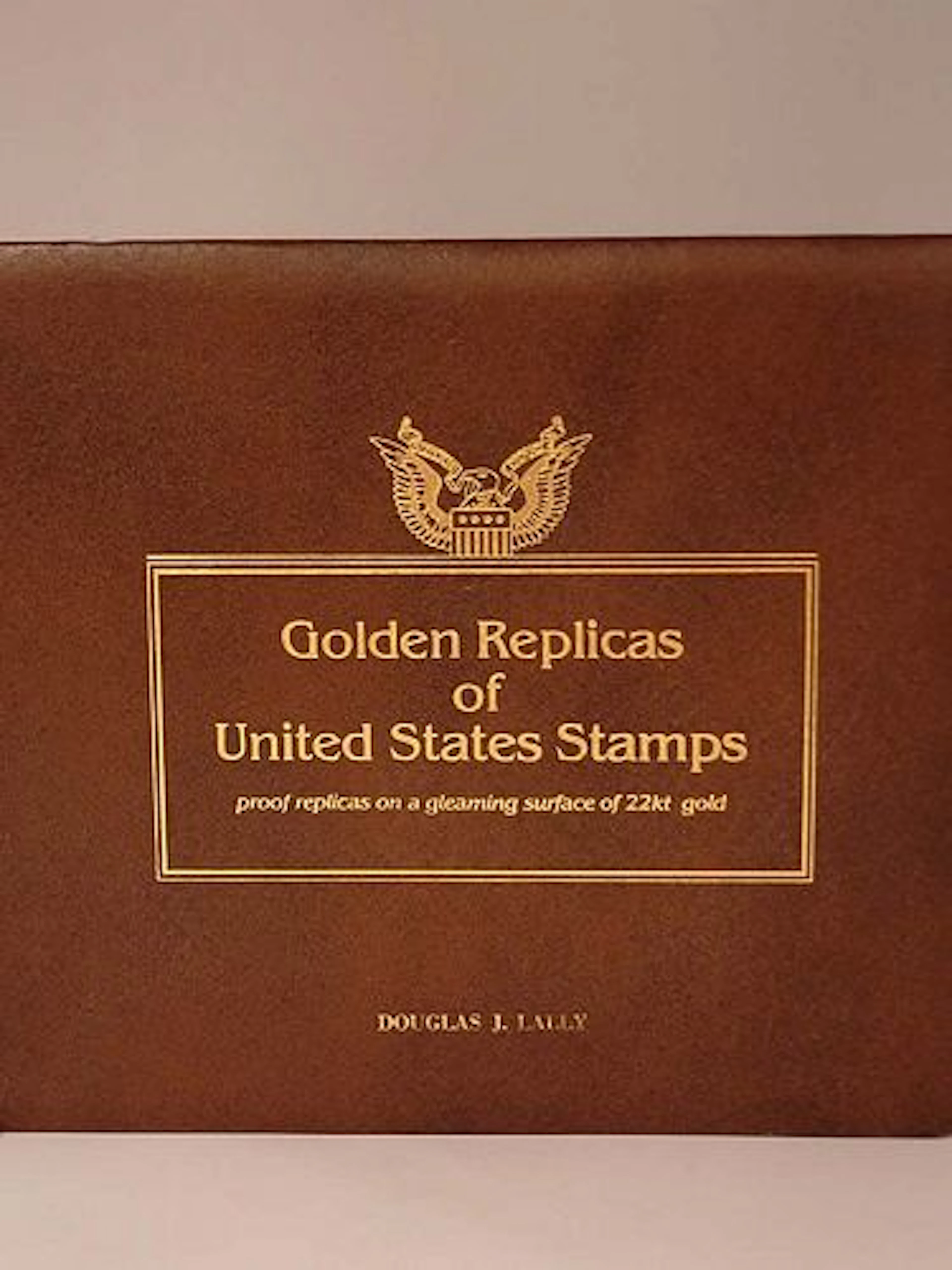 Golden Replicas Of United States Stamps, Proof Replicas On A Gleaming