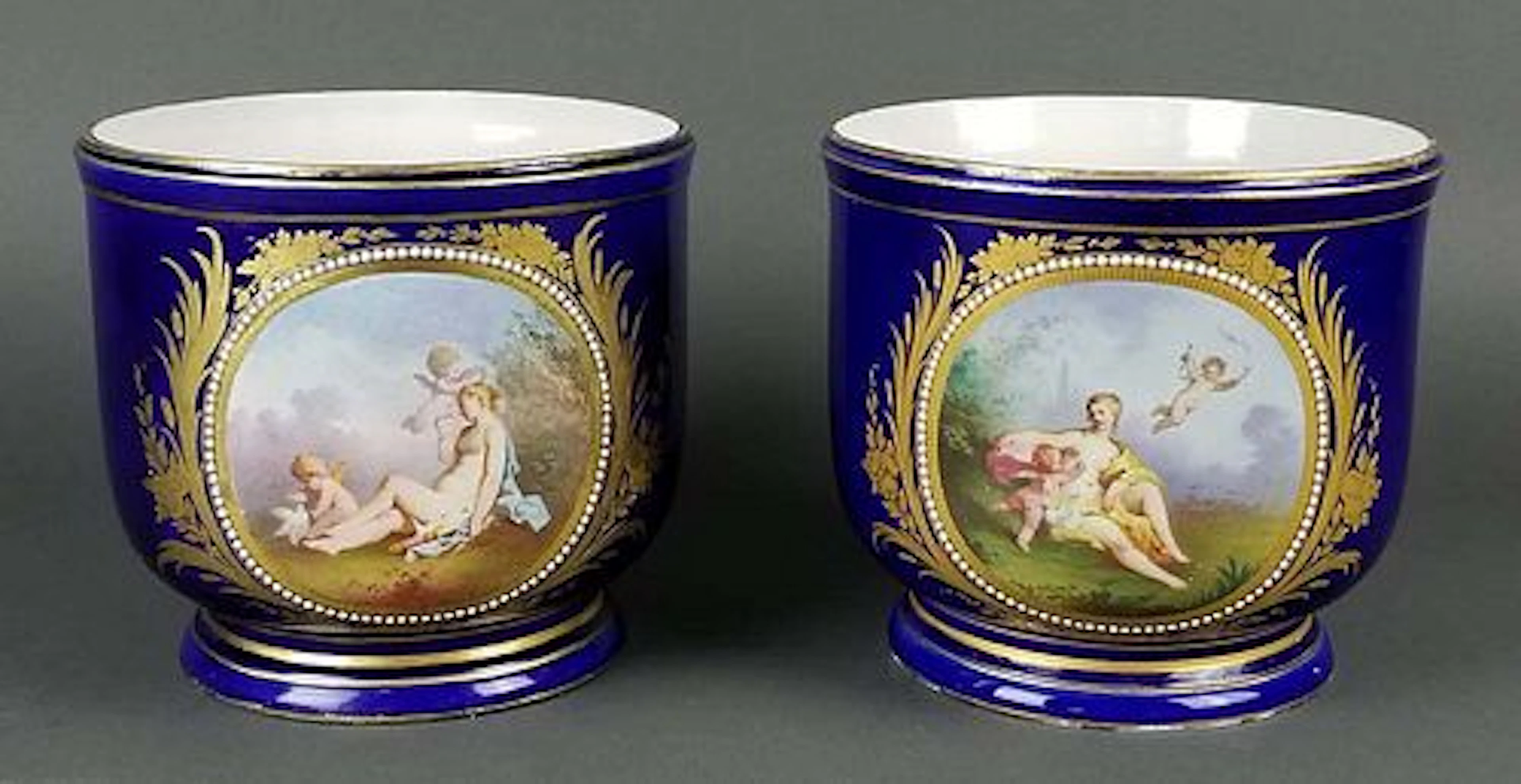 Pair of 19th C. Sevres French Pots
