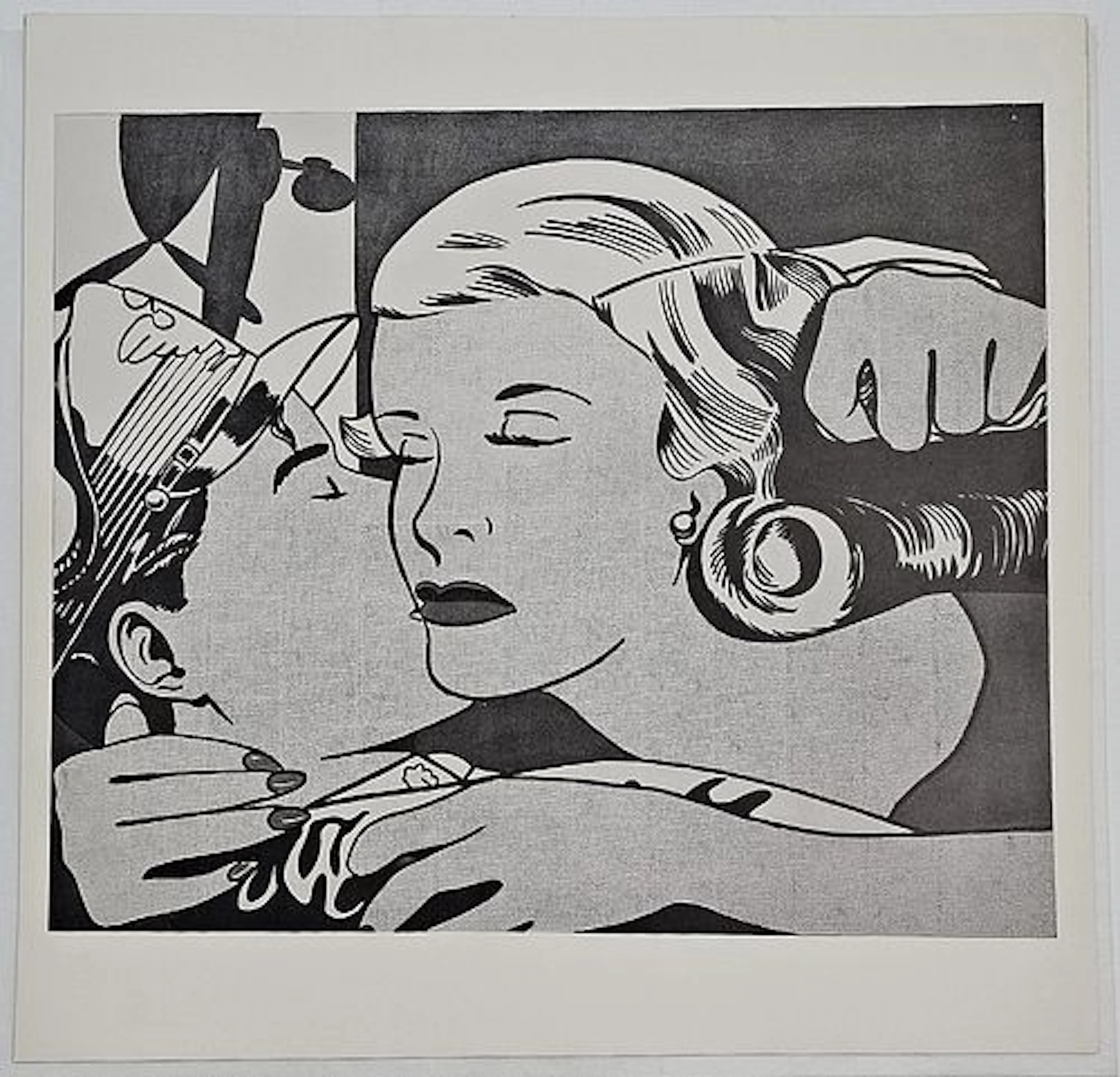 The Kiss, A Vintage Roy Lichtenstein Lithograph Print, COA