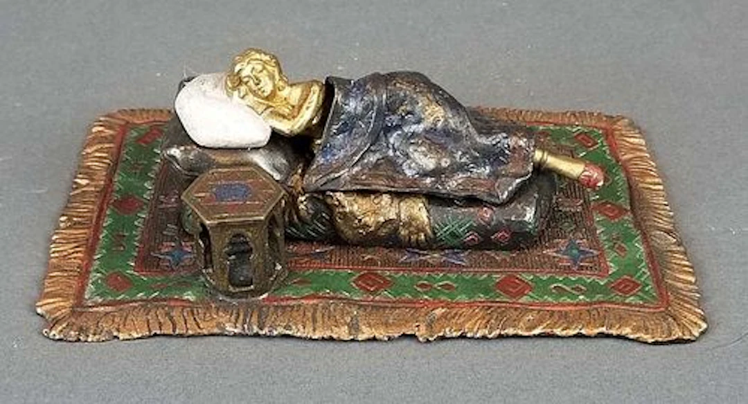 Bergman Signed Orientalist Nude Cold Painted Figure of