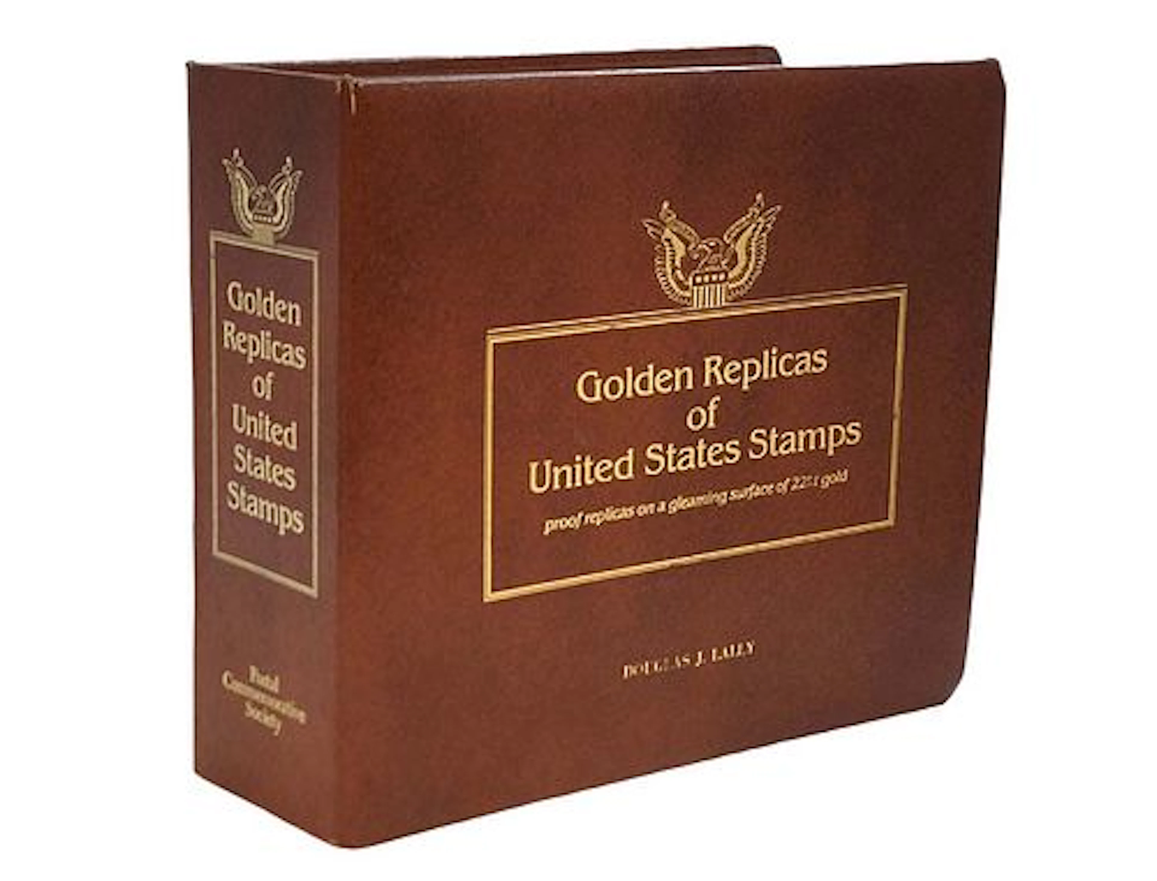 Golden Replicas Of United States Stamps, Proof Replicas On A Gleaming