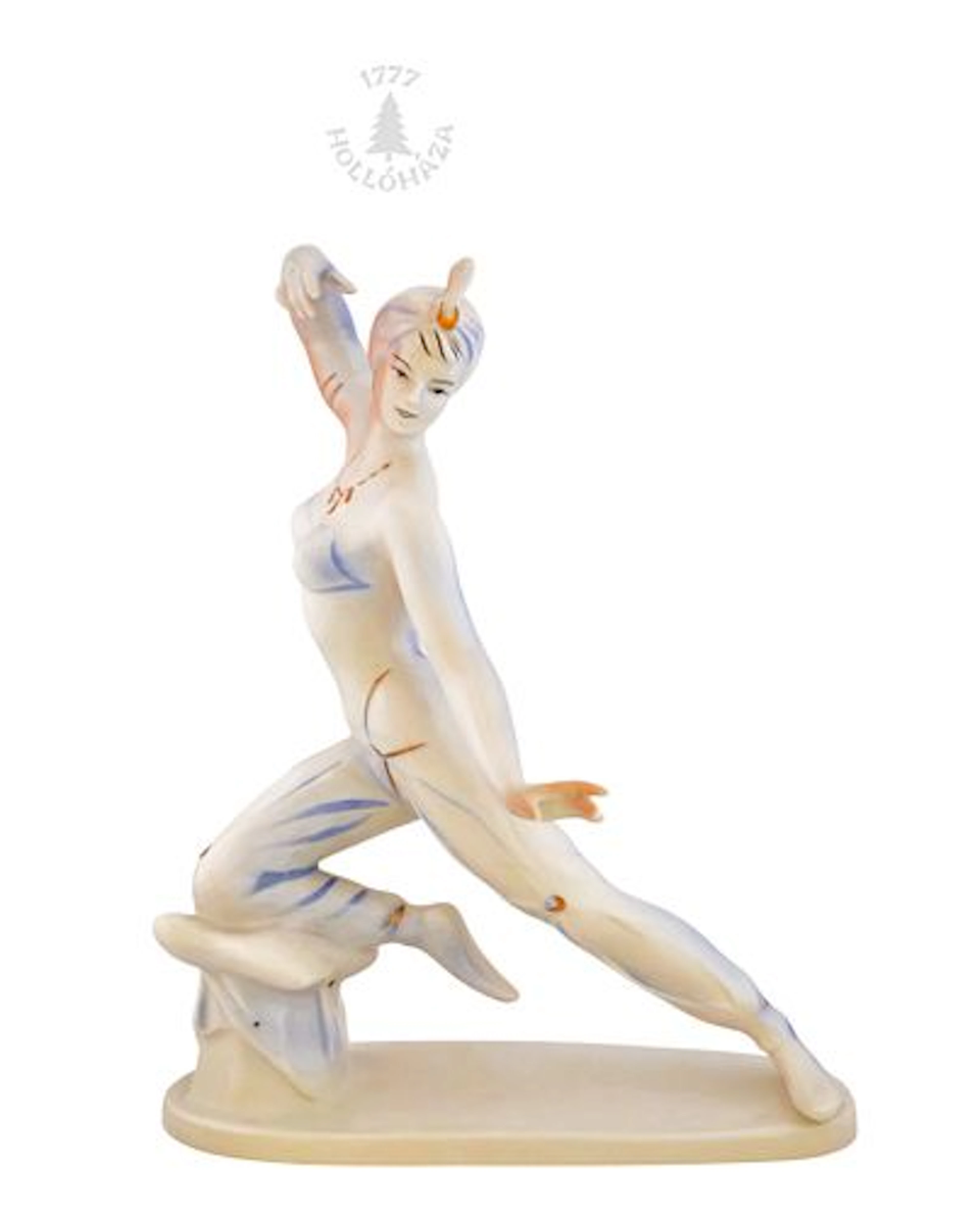 Vintage 1950-1960's Orientalist Dancer Hollohaza Hungary Hand-Painted Porcelain