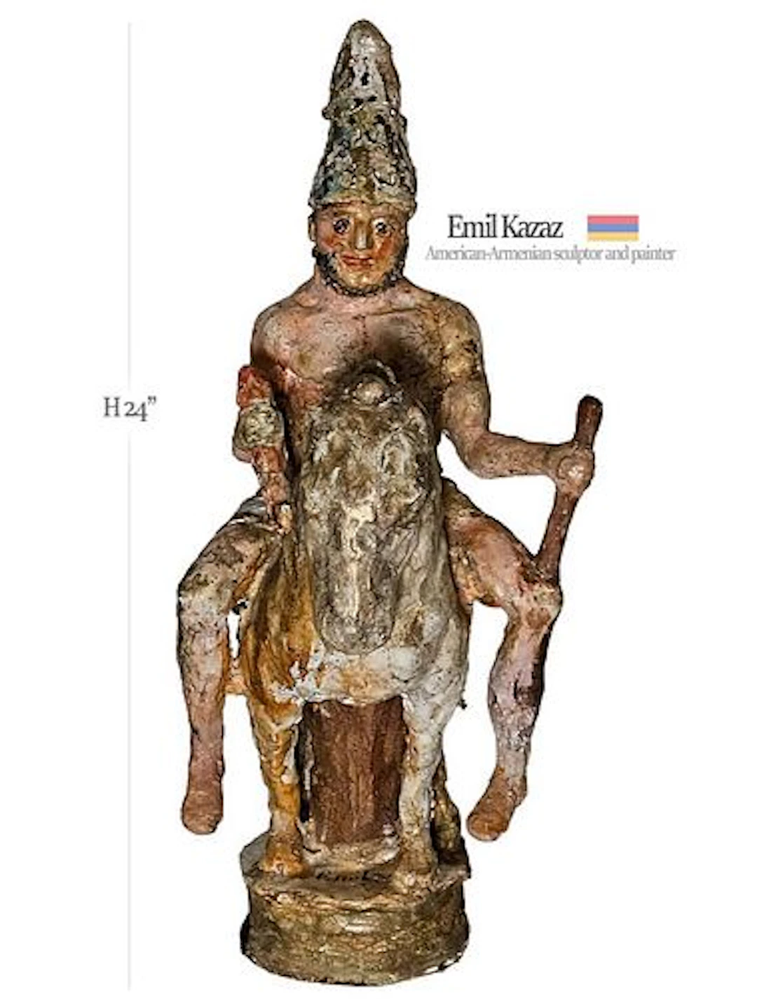 Emil Kazaz Horseman Sculpture