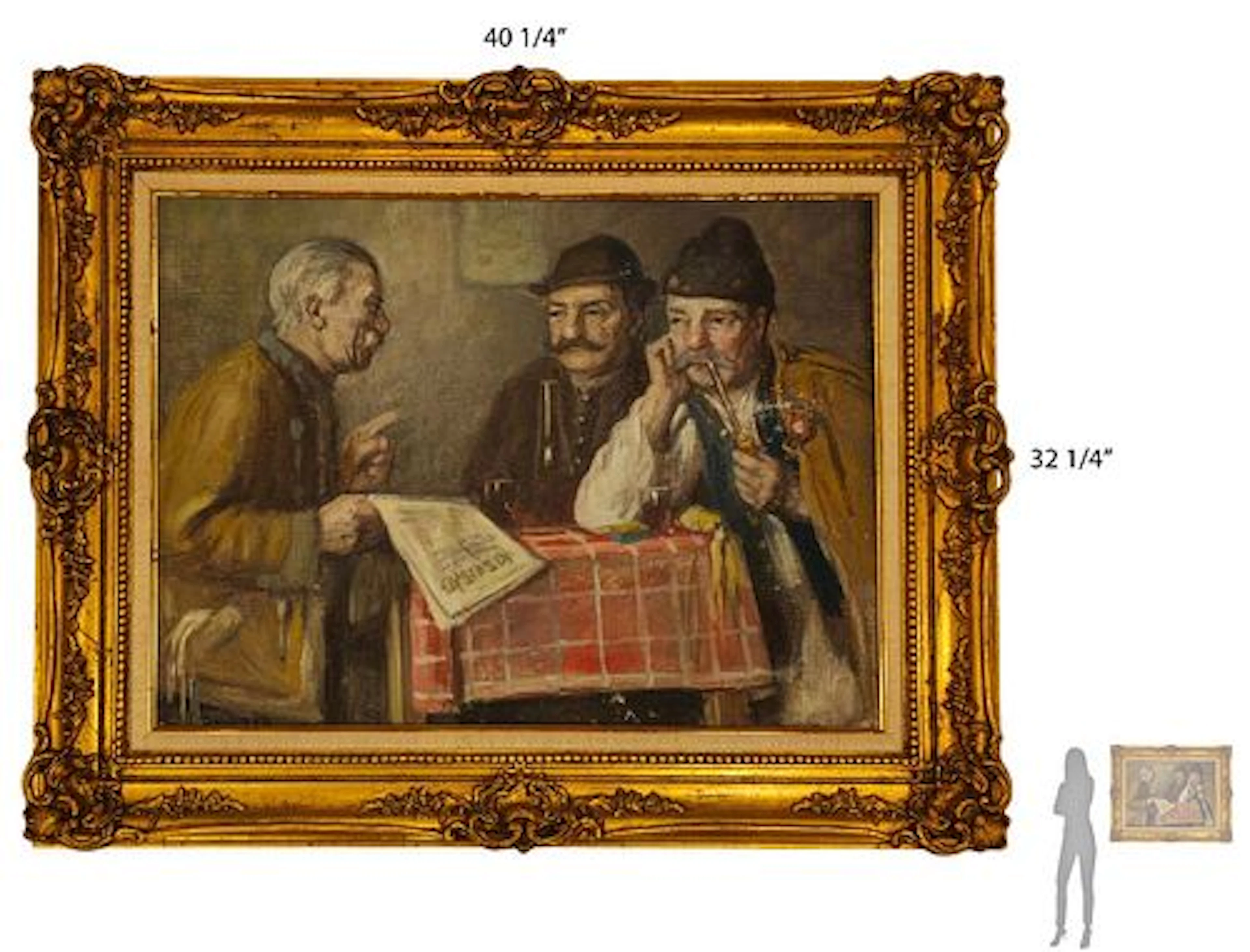 Hungarian Andor G. Horavath (1876-1933) Oil On Canvas Painting