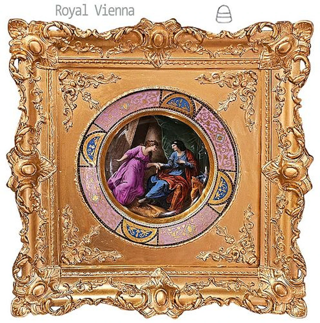19th C. Royal Vienna Wall Decorative Plate