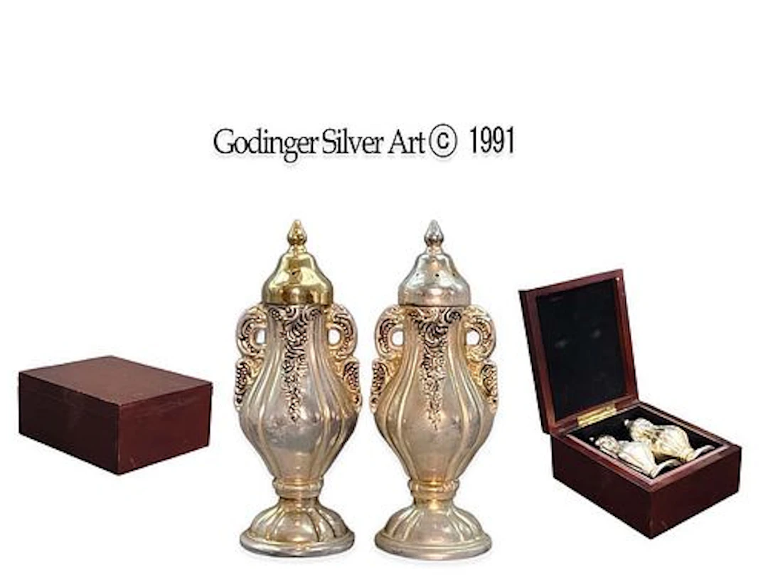 Silver Plated Salt Shaker Stamped 1991
