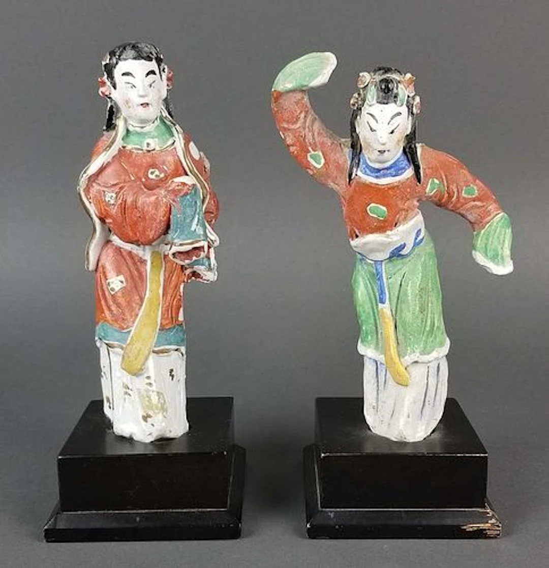 Pair of Japanese Porcelain Figurines