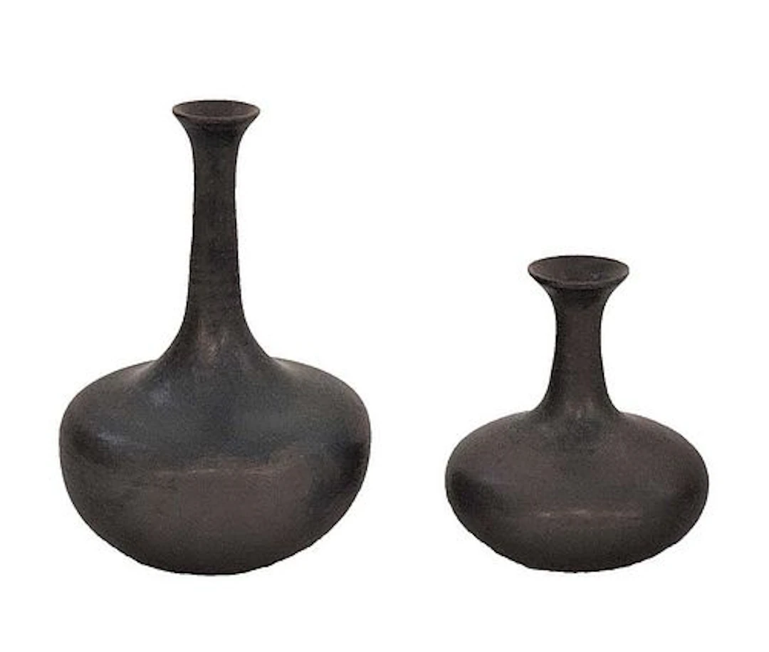 Pair Of Chinese Pottery Miniature Vases